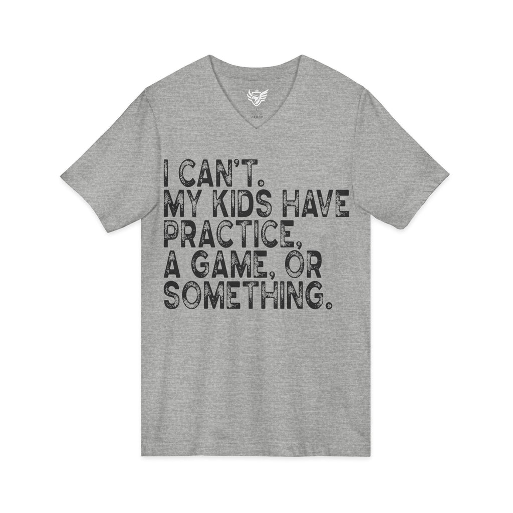 Busy Parents Jersey Short Sleeve V-Neck Tee
