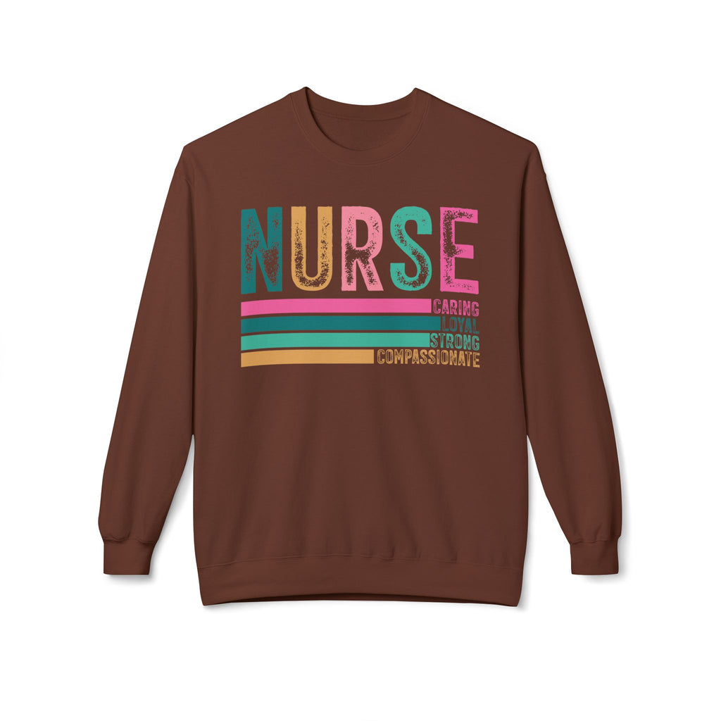 Nurse Midweight Softstyle Fleece Crewneck Sweatshirt