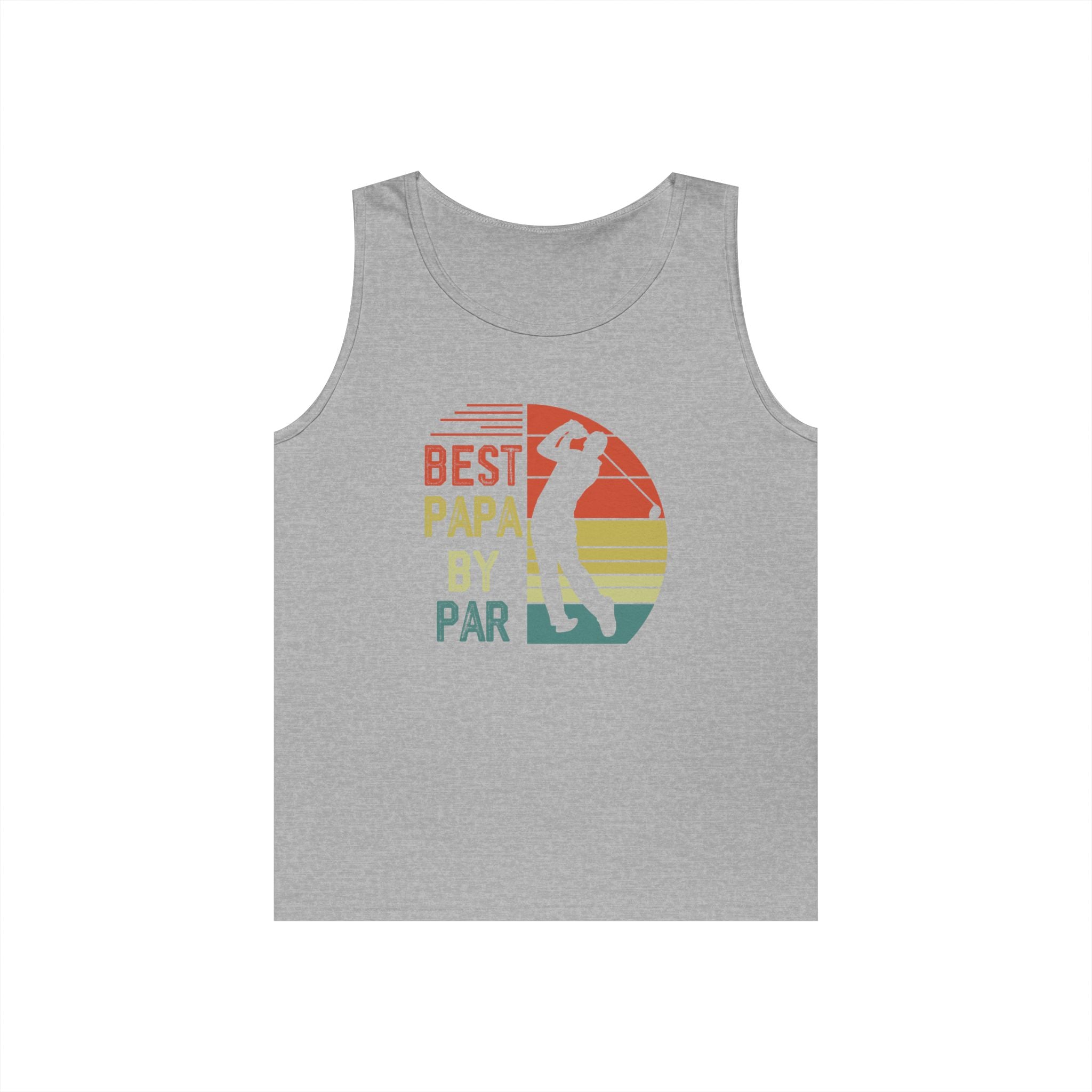 Best Papa By Par Heavy Cotton Tank Top