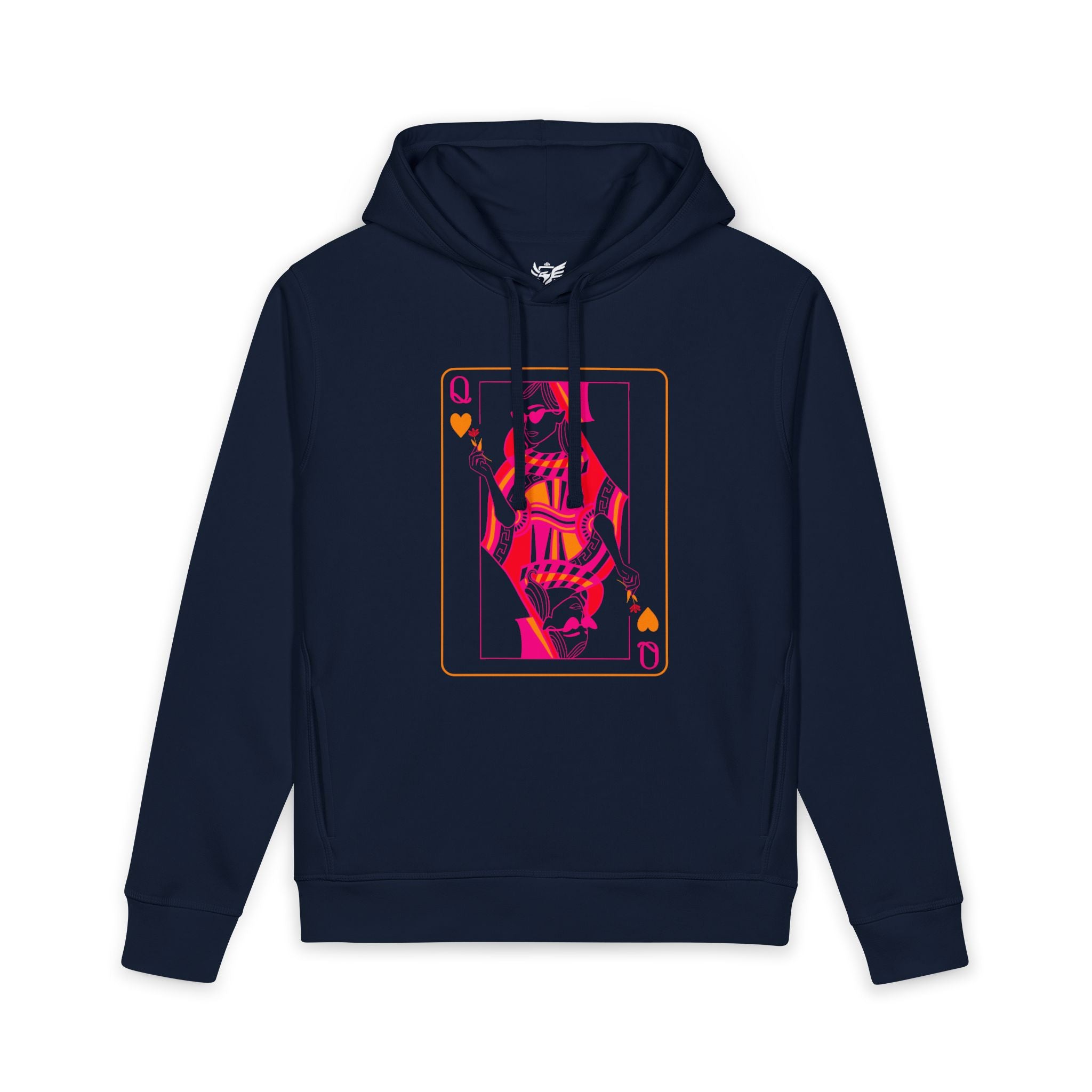 Queen of Hearts Organic Side Pocket Sounder Hoodie