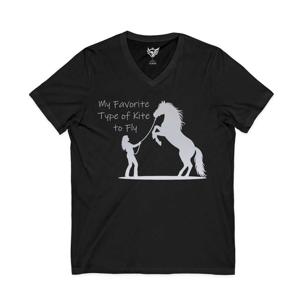My Favorite Type of Kite Jersey Short Sleeve V-Neck Tee
