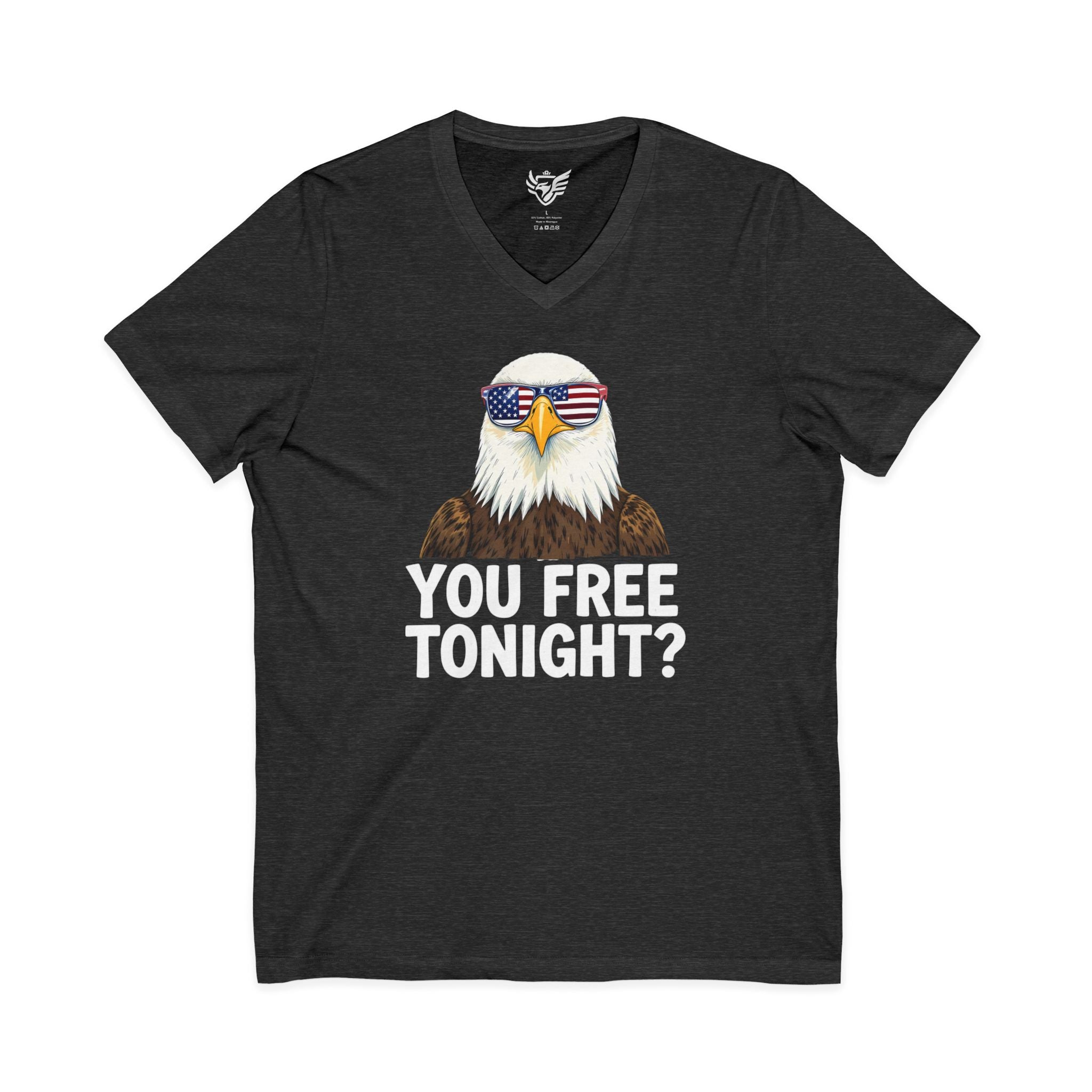 You Free Tonight? Jersey Short Sleeve V-Neck Tee