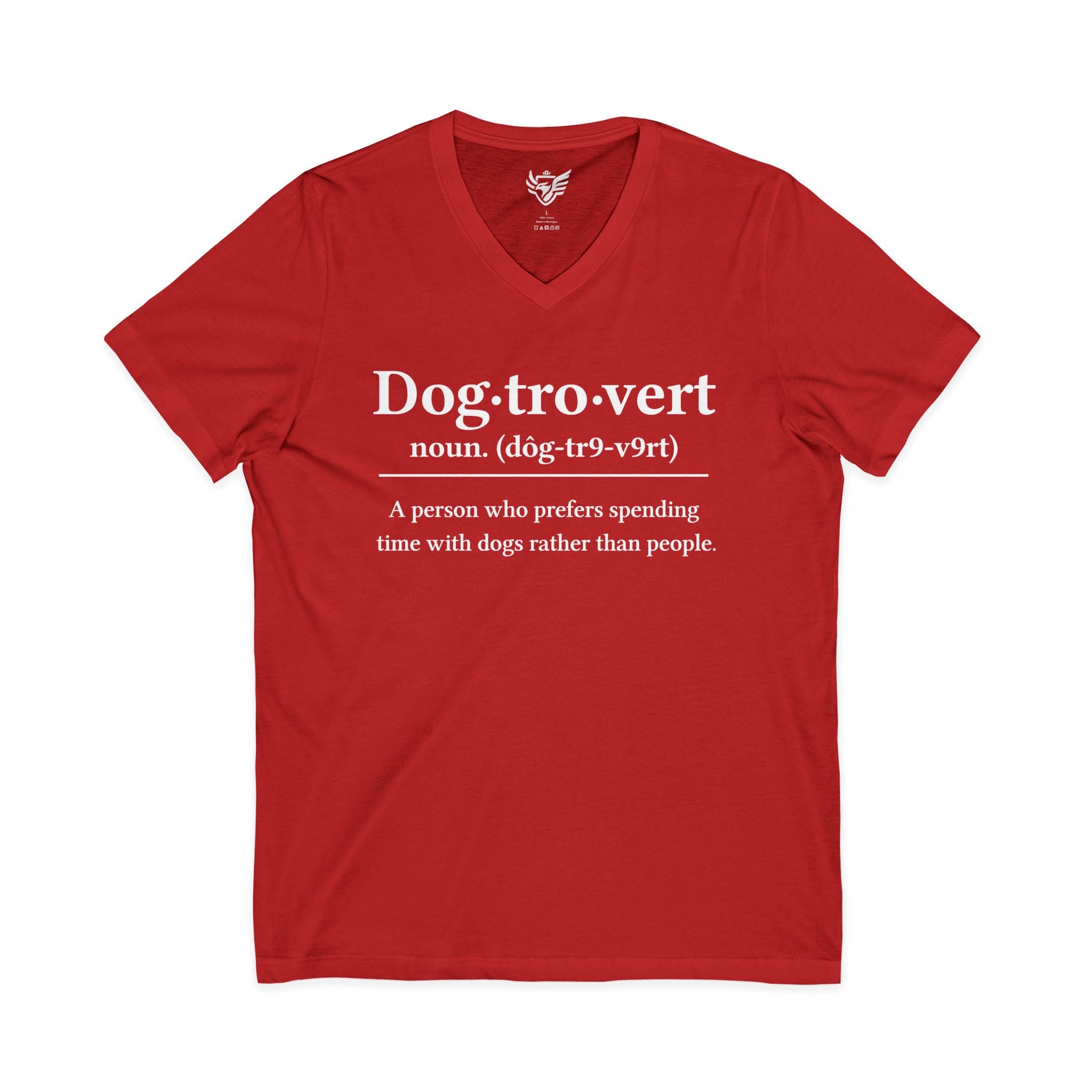 Dog-Tro-Vert Jersey Short Sleeve V-Neck Tee