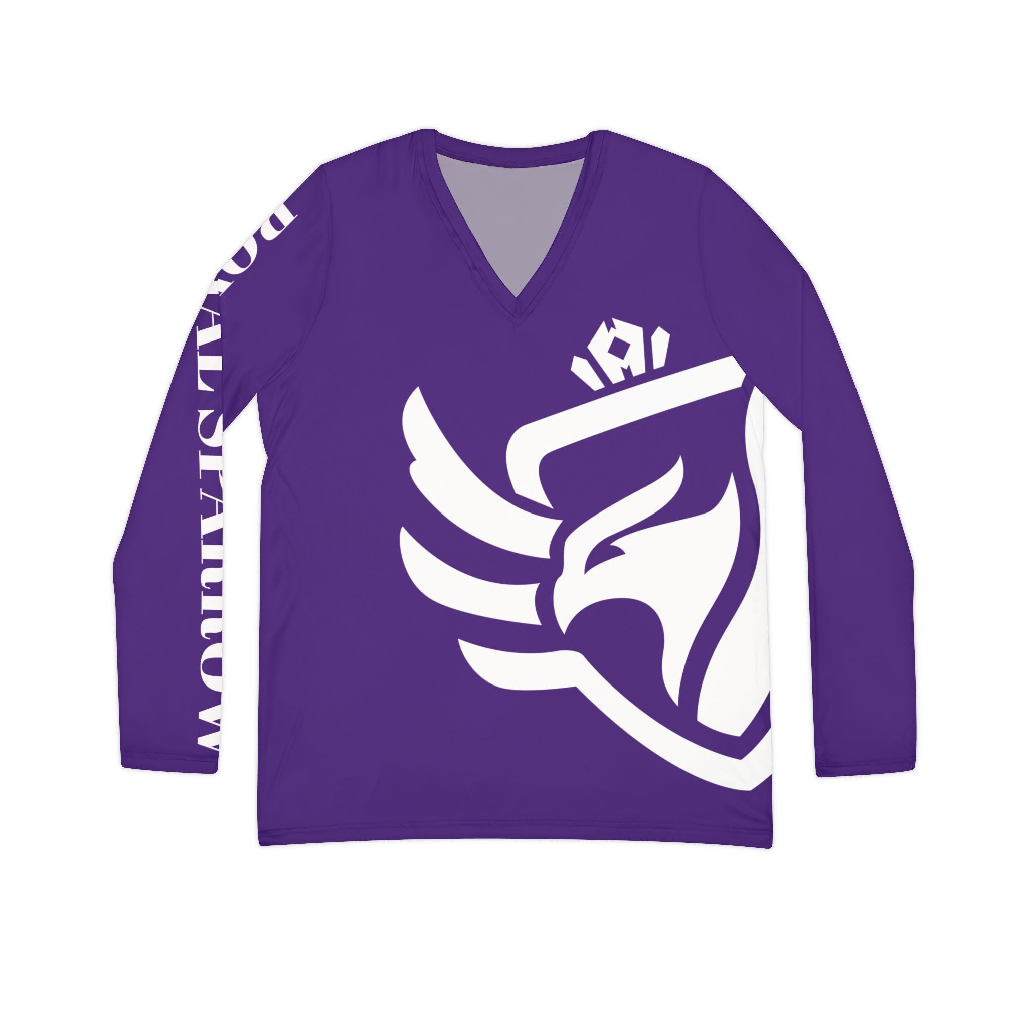 Women's Royal Sparrow Long Sleeve V-neck Shirt