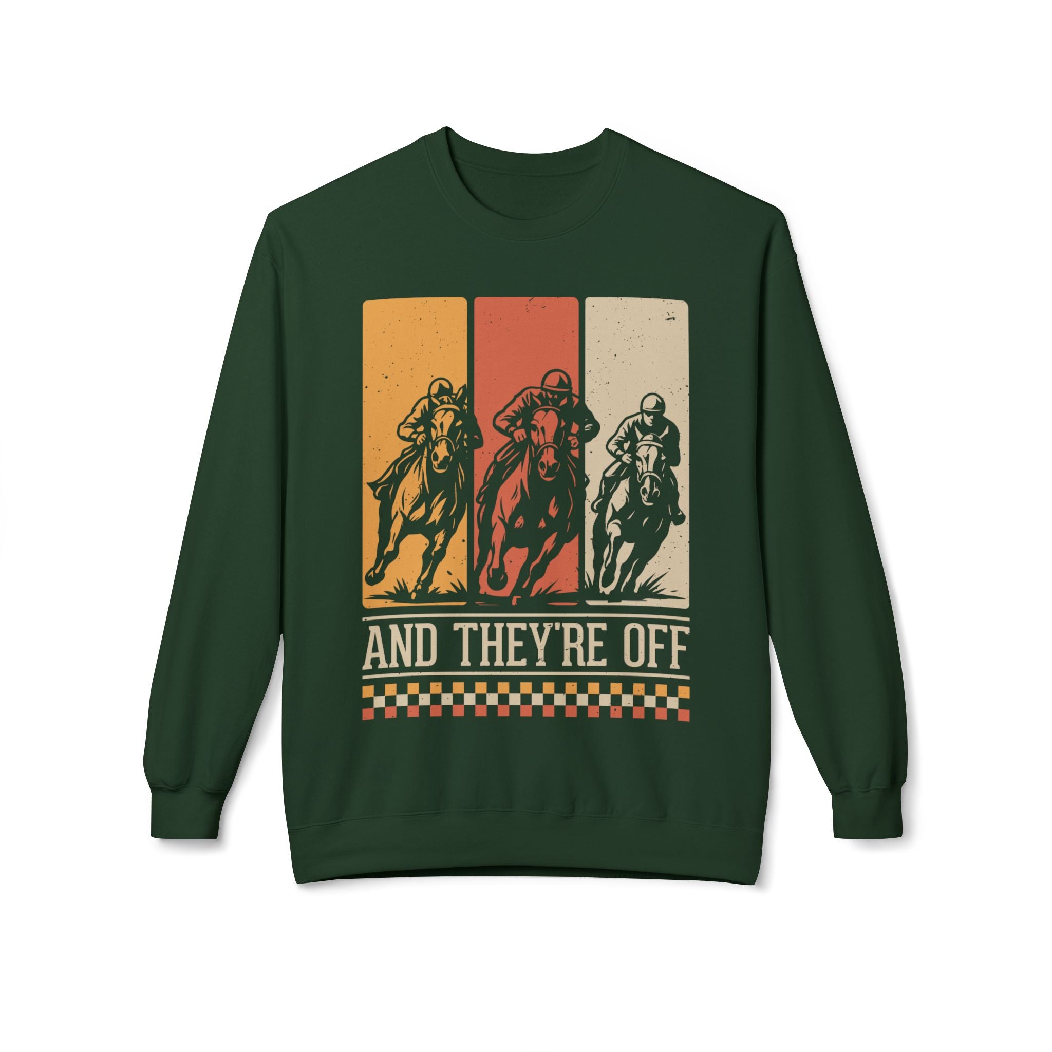 Racing Midweight Softstyle Fleece Crewneck Sweatshirt