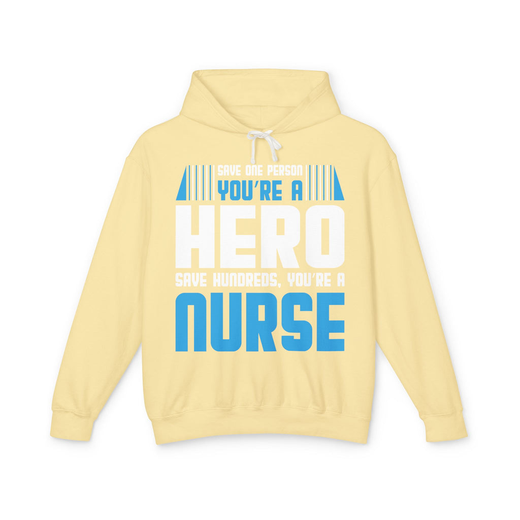 Nurses Are Heros Lightweight Hooded Sweatshirt