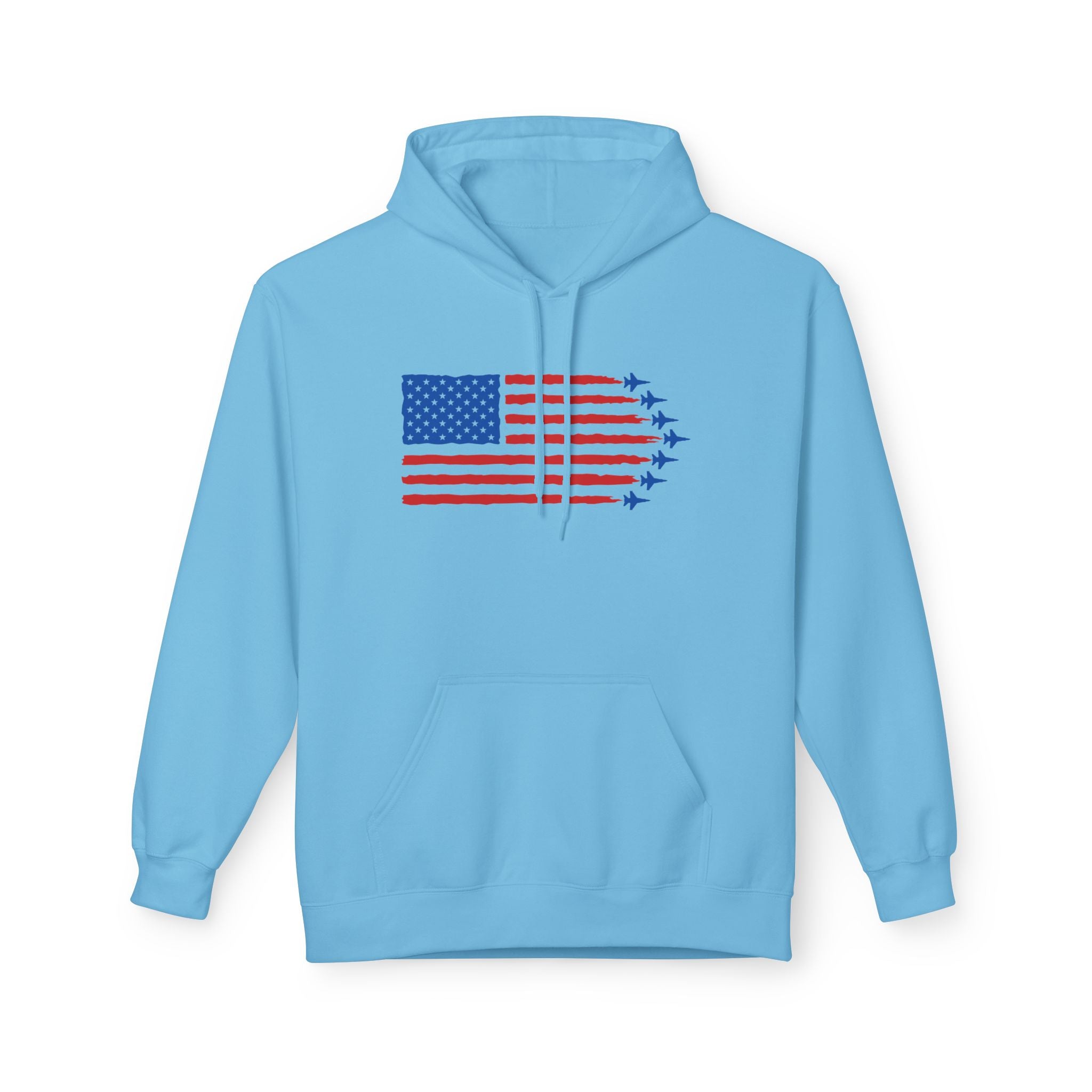 USA Jet Flag Midweight Softstyle Fleece Hoodie