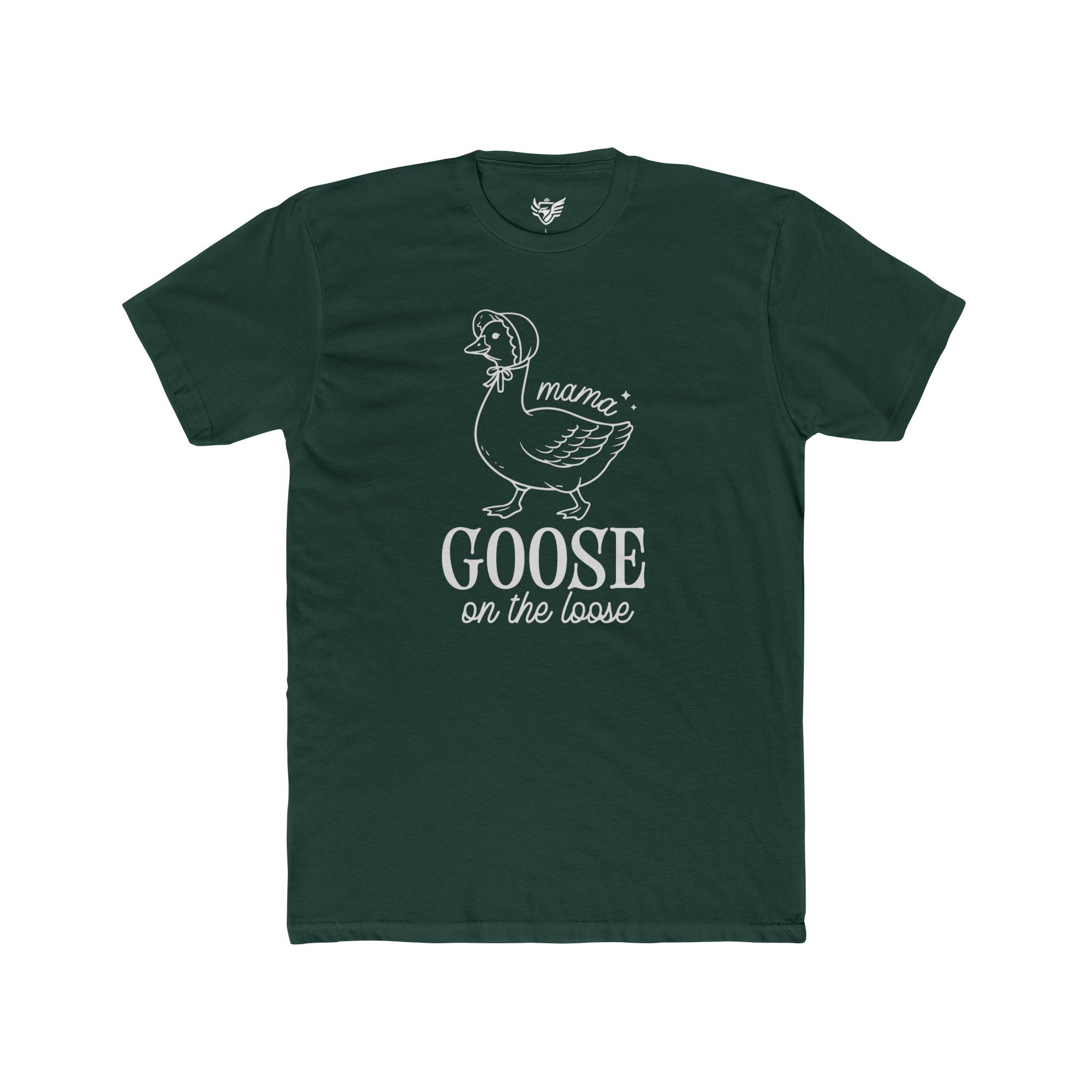 Mama Goose On The Loose Cotton Crew Tee