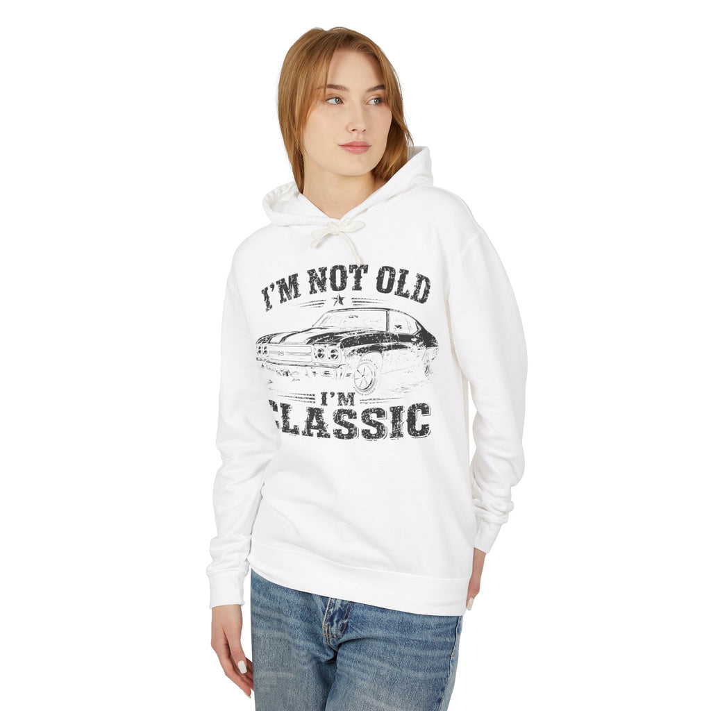 Not Old, Classic Lightweight Hooded Sweatshirt