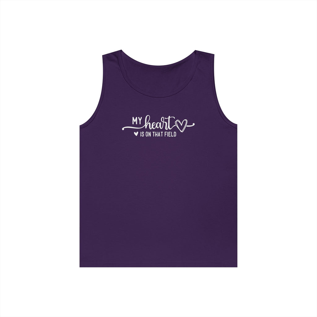 My Heart is on that Field Heavy Cotton Tank Top