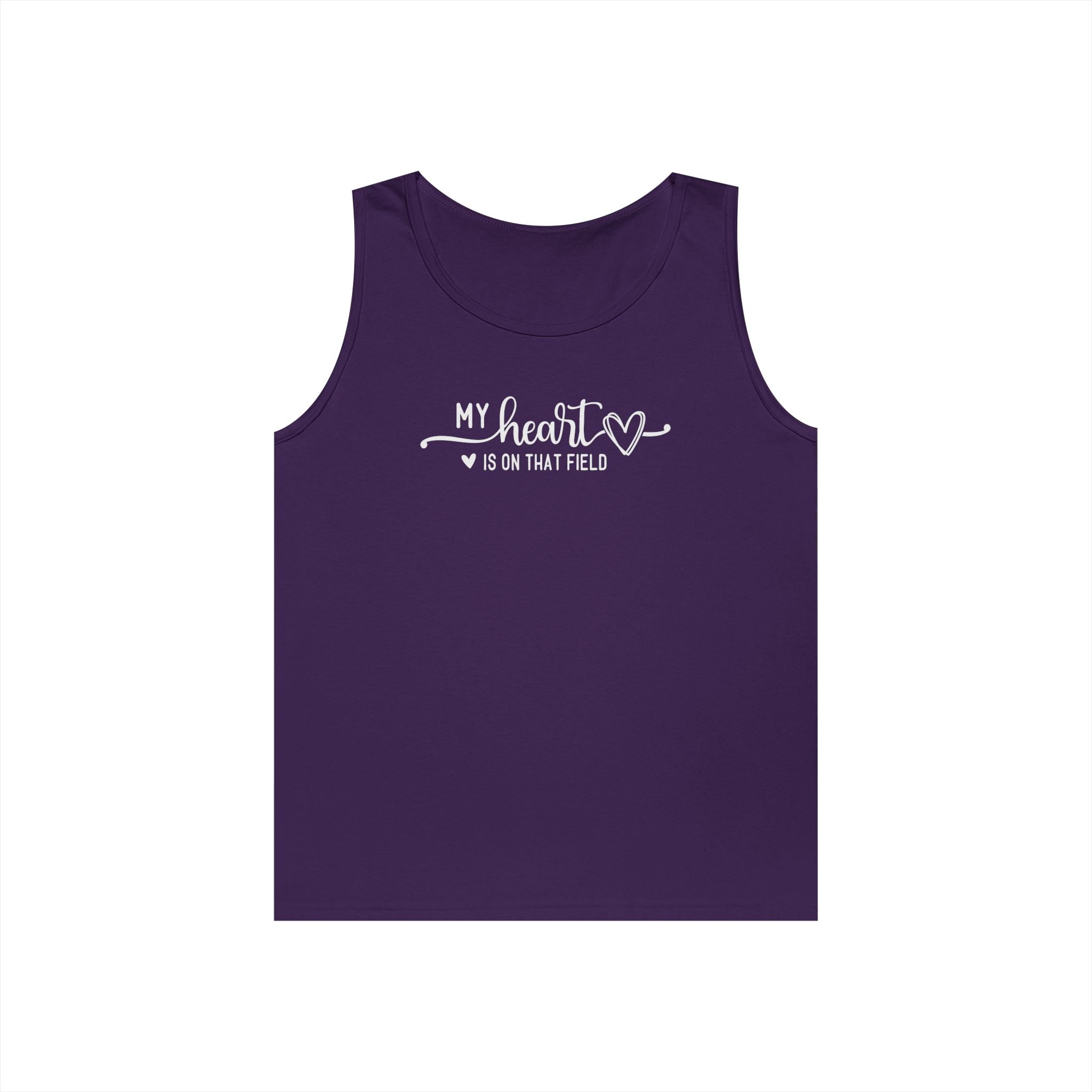 My Heart is on that Field Heavy Cotton Tank Top