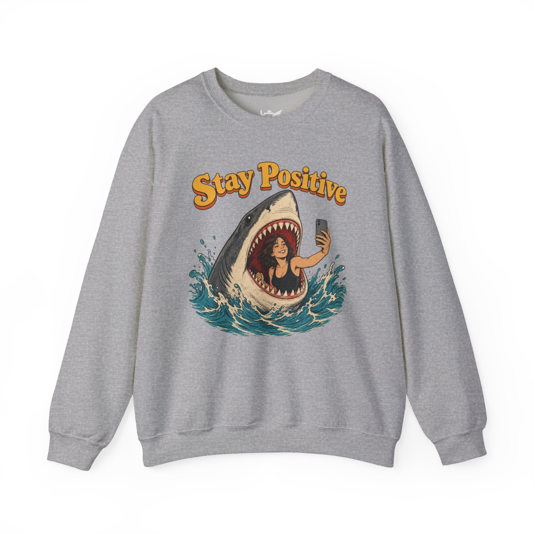 Stay Positive Heavy Blend™ Crewneck Sweatshirt
