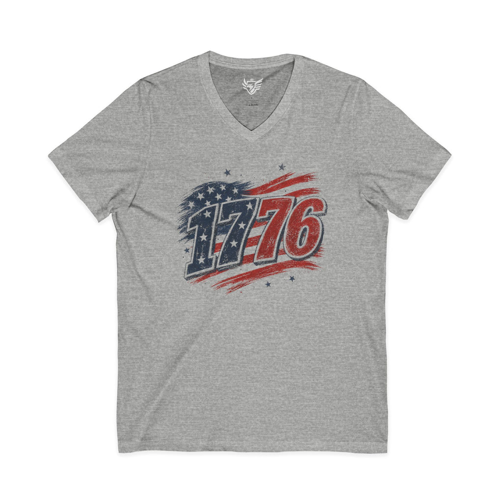 1776 Jersey Short Sleeve V-Neck Tee