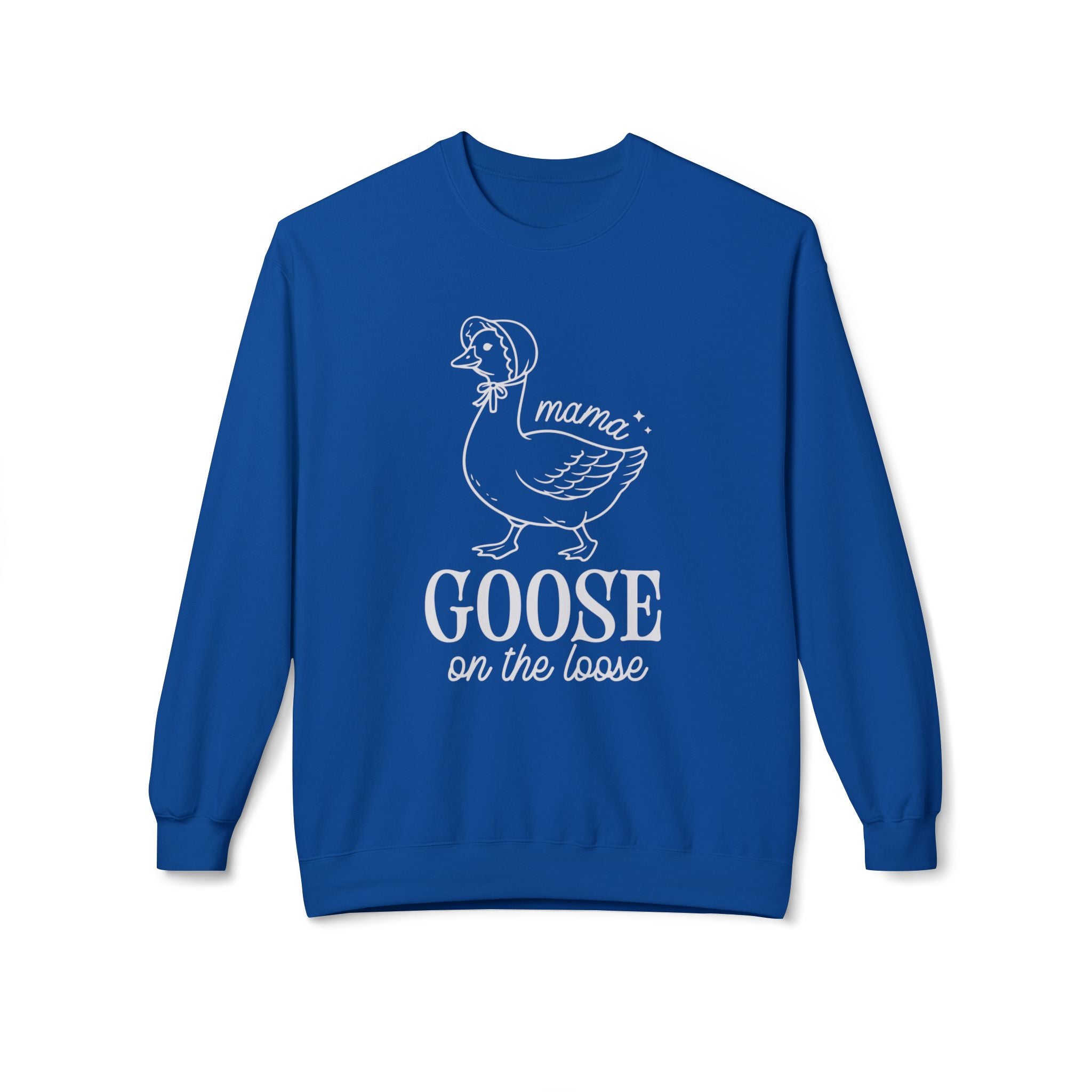 Mama Goose on the Loose Midweight Softstyle Fleece Crewneck Sweatshirt