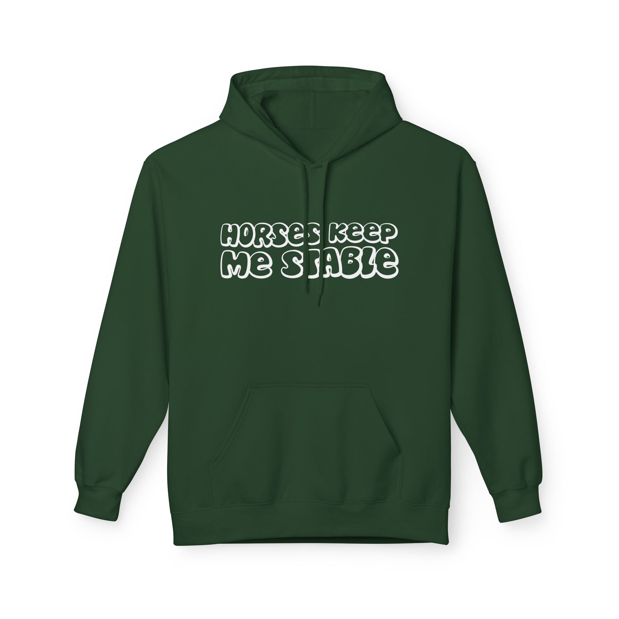 Horses Keep Me Stable Midweight Softstyle Fleece Hoodie