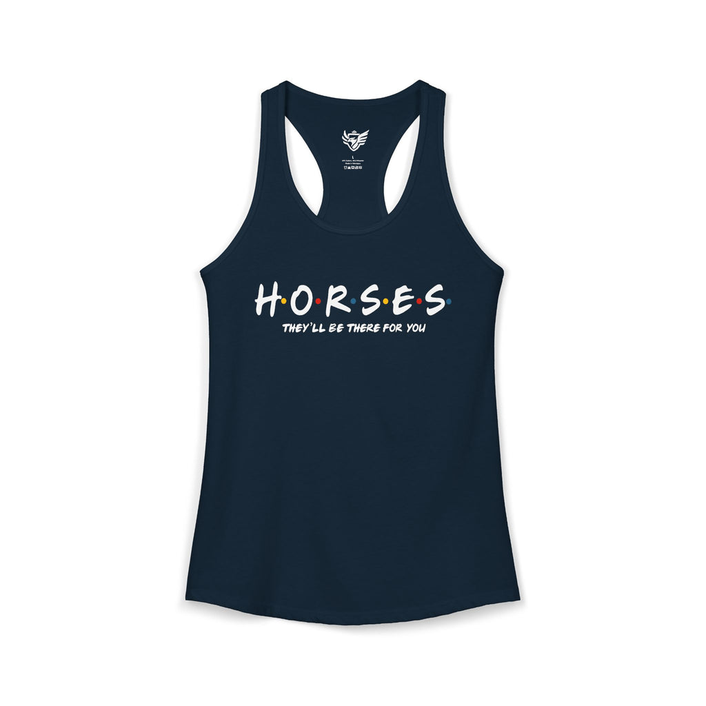 Horses, Friends Theme Ideal Racerback Tank