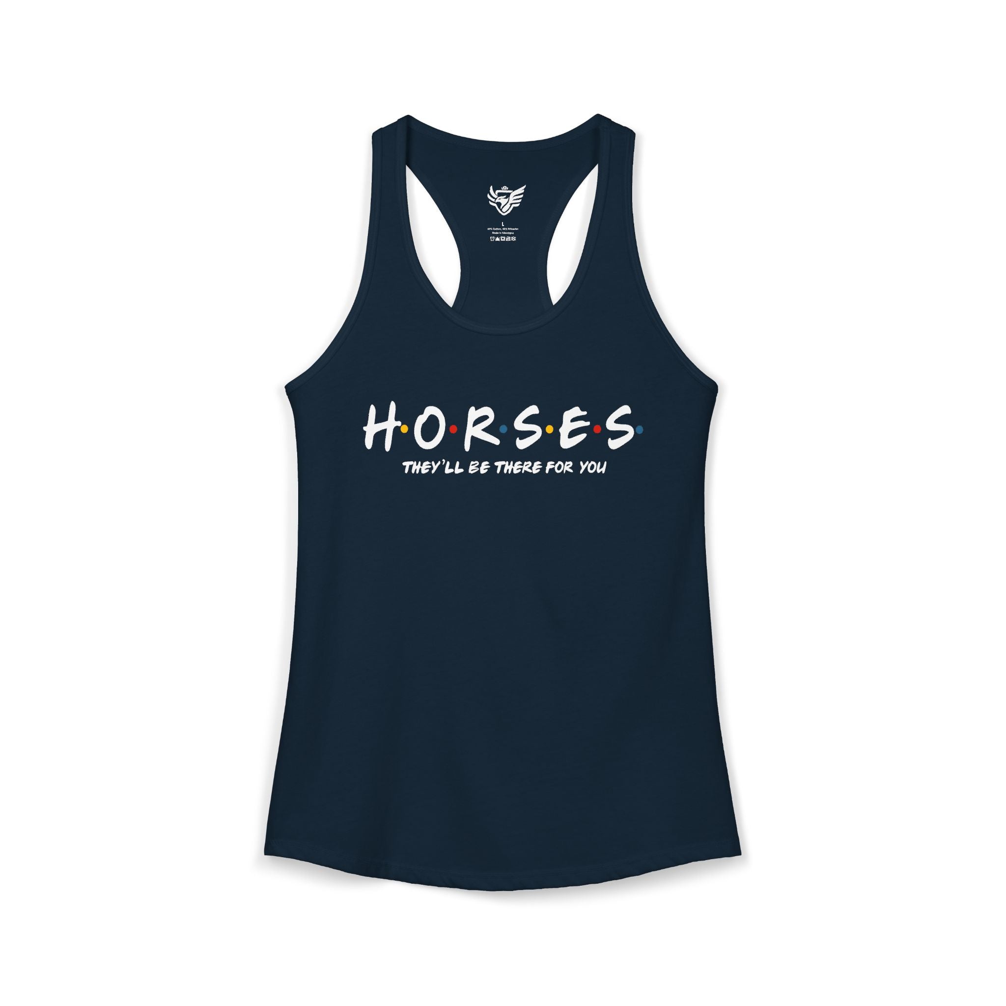 Horses, Friends Theme Ideal Racerback Tank