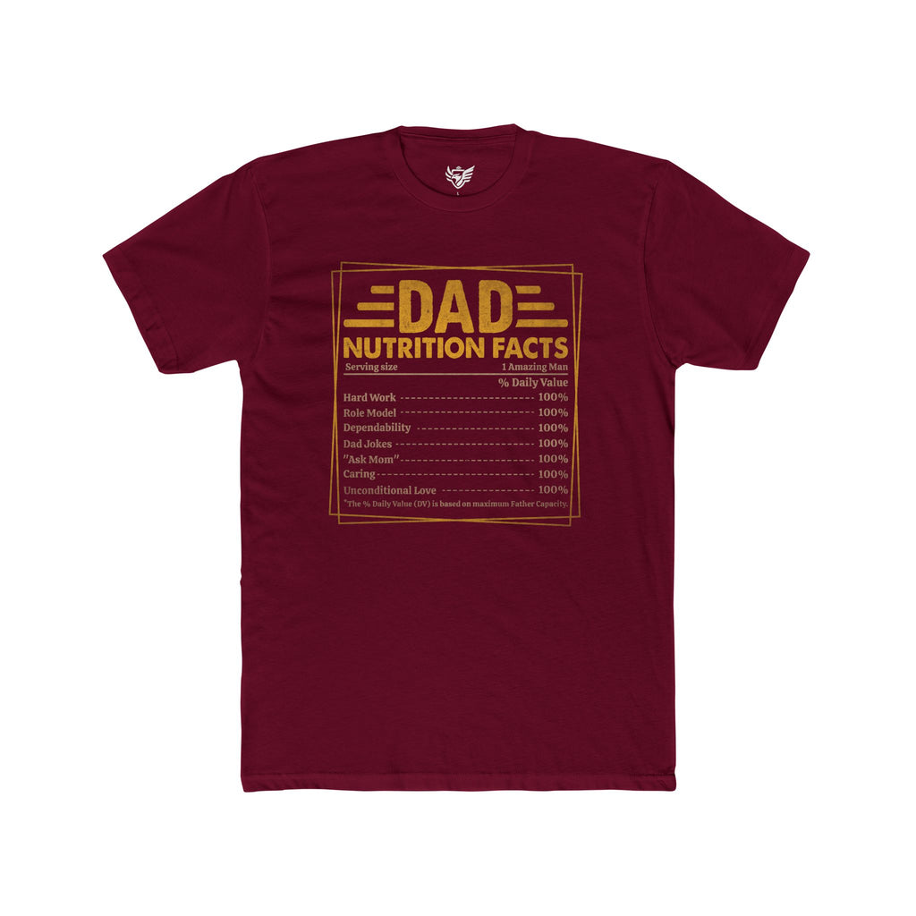 Dad Nutrition Facts Cotton Crew Tee