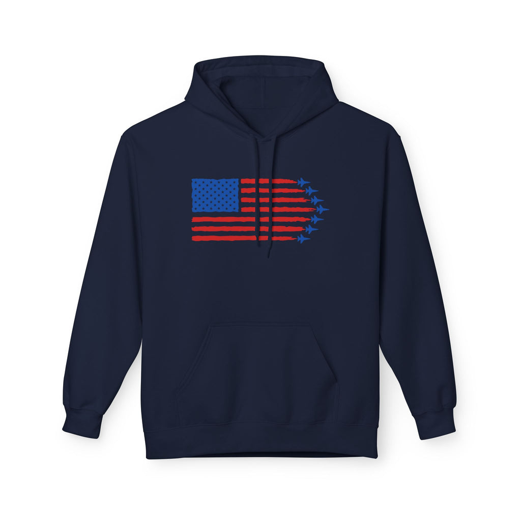 USA Jet Flag Midweight Softstyle Fleece Hoodie