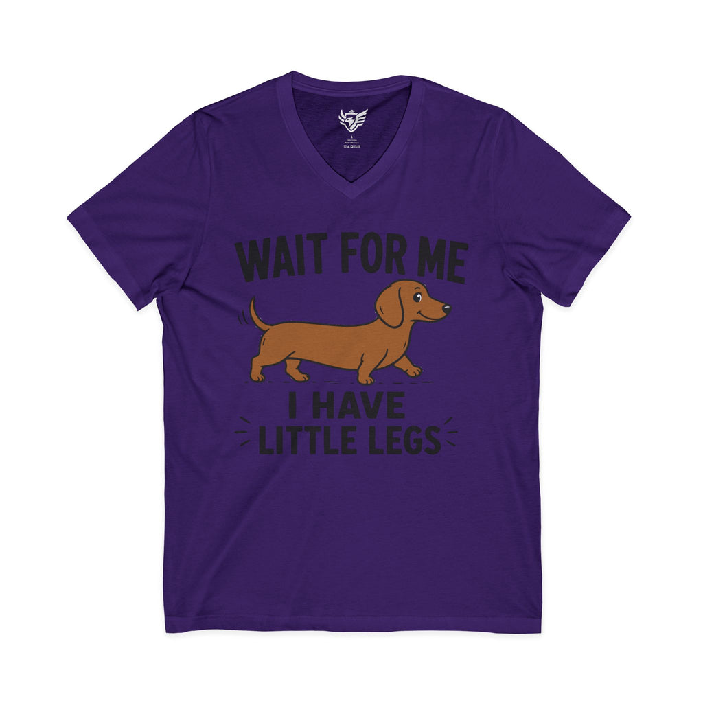Little Legs Jersey Short Sleeve V-Neck Tee