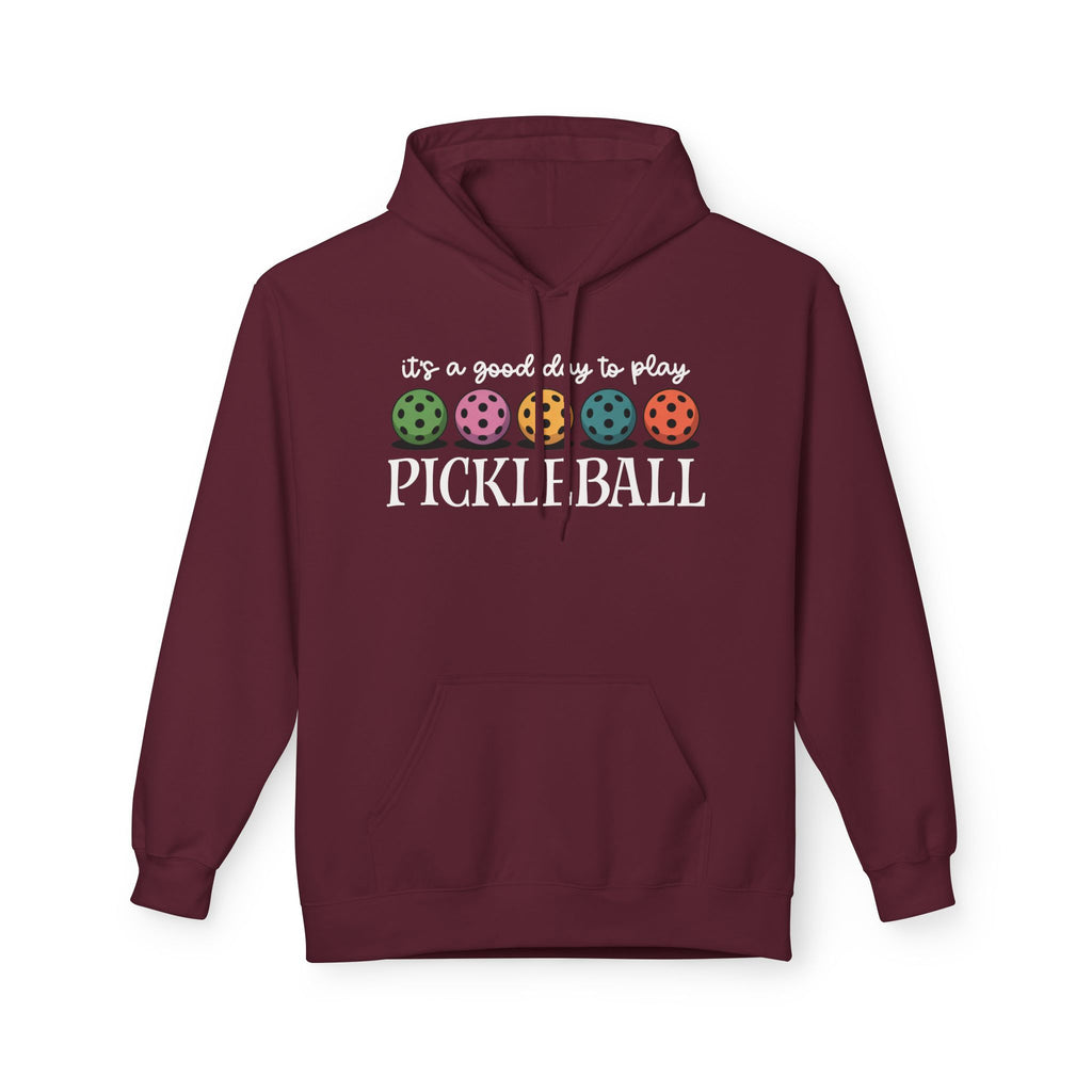 Good Day Pickleball Midweight Softstyle Fleece Hoodie