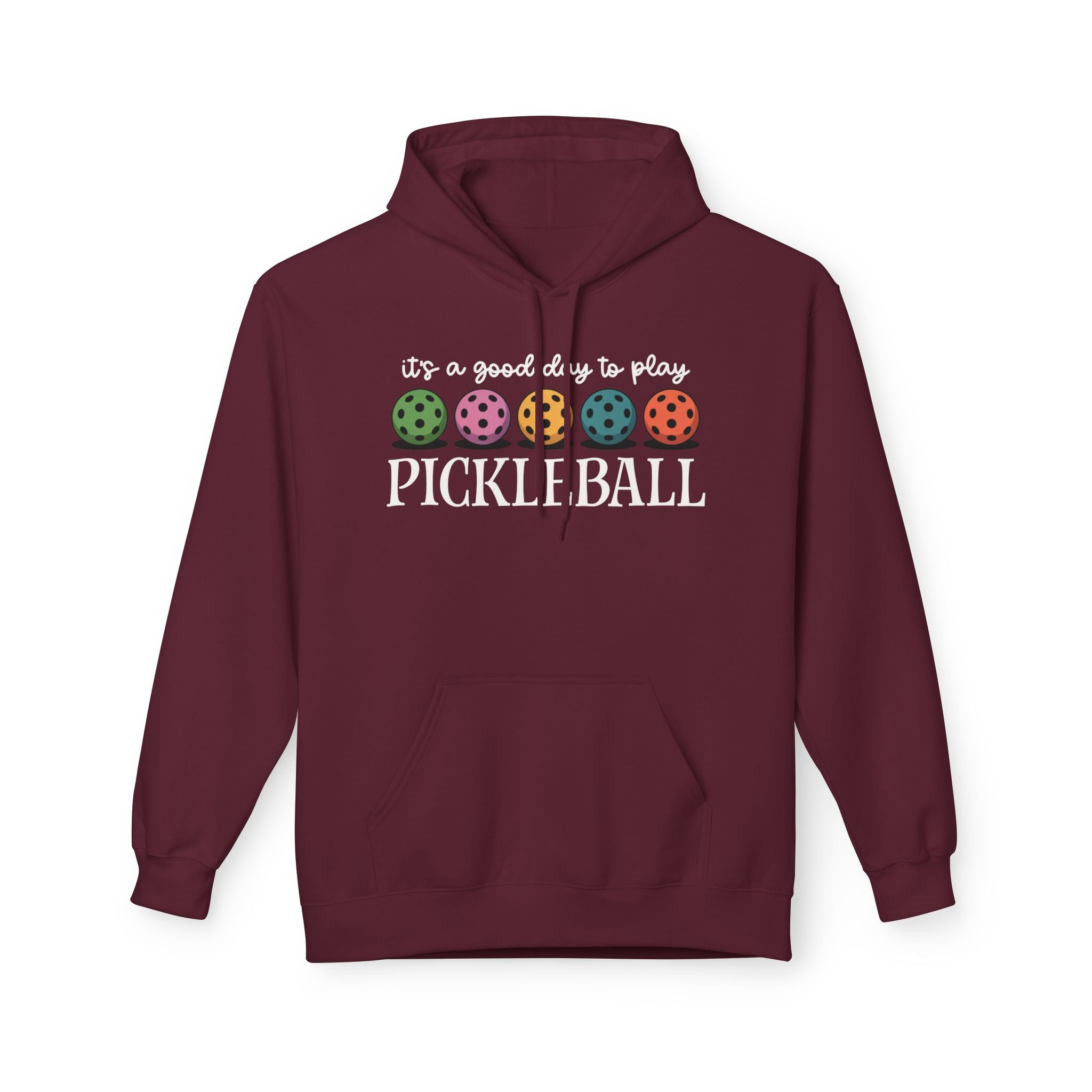 Good Day Pickleball Midweight Softstyle Fleece Hoodie