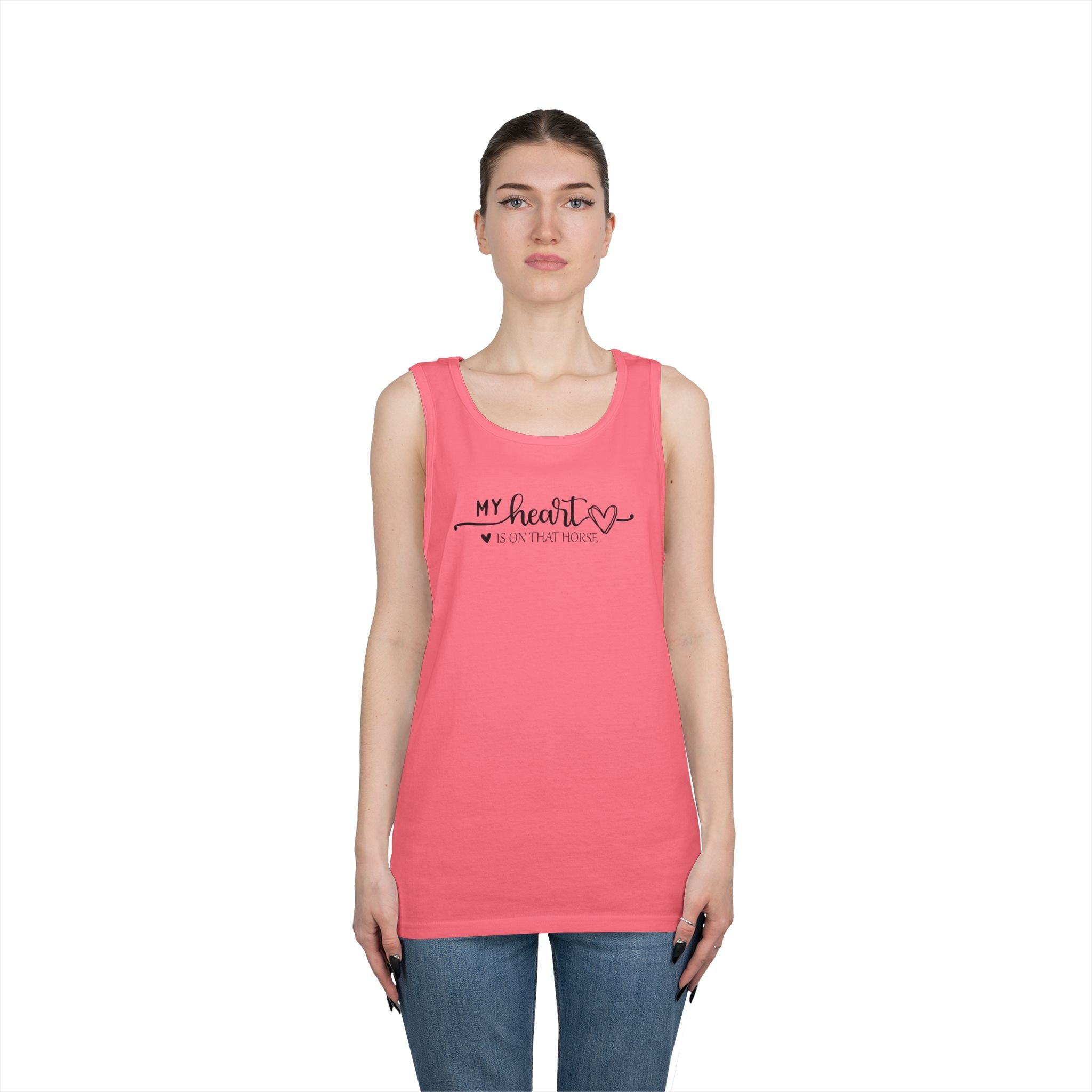 Heart on Horse Heavy Cotton Tank Top