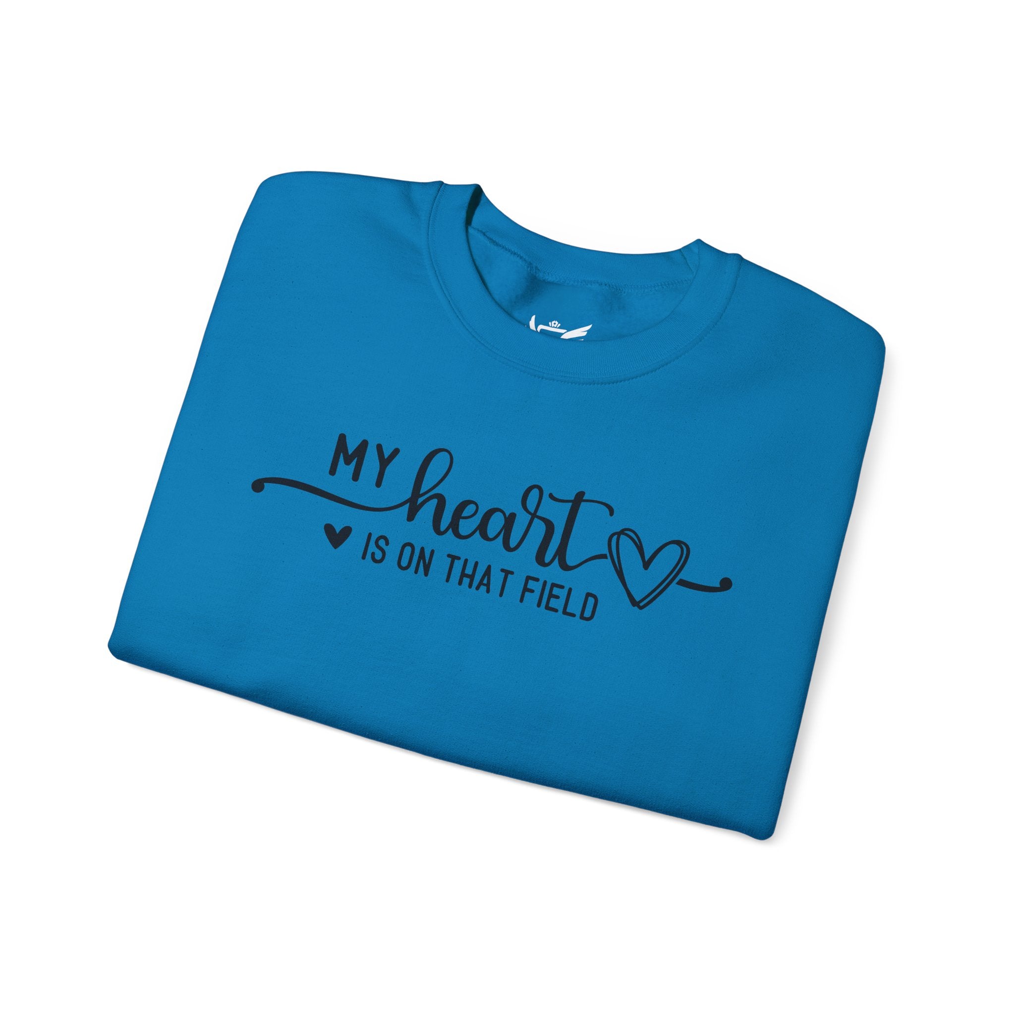 My Heart is on that Field Heavy Blend™ Crewneck Sweatshirt