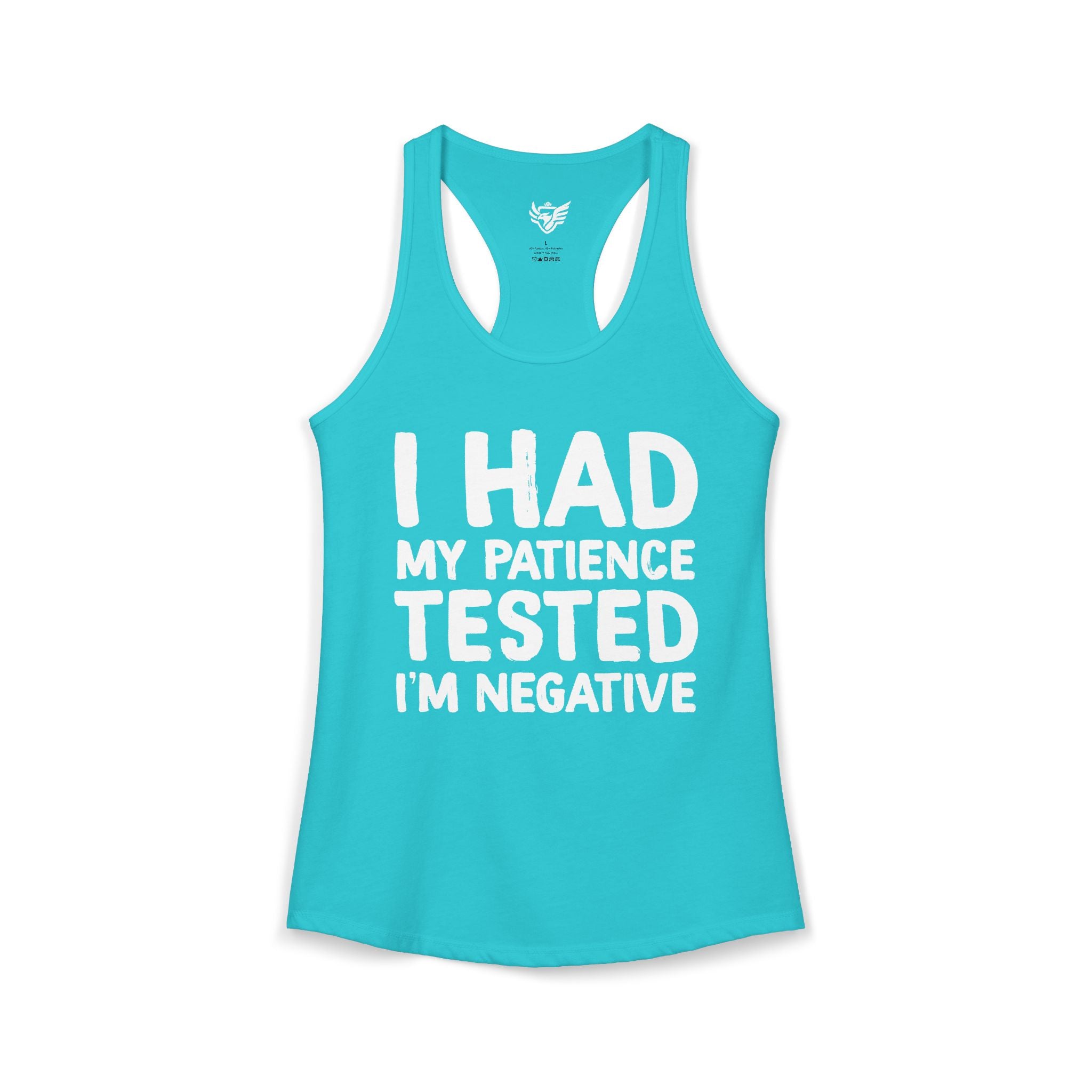 Negative For Patience Ideal Racerback Tank