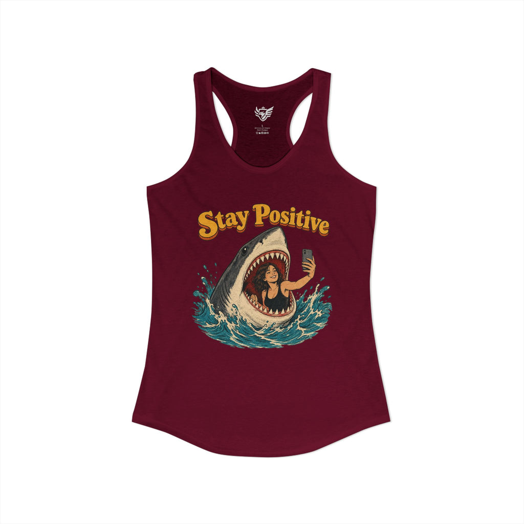Stay Positive Ideal Racerback Tank