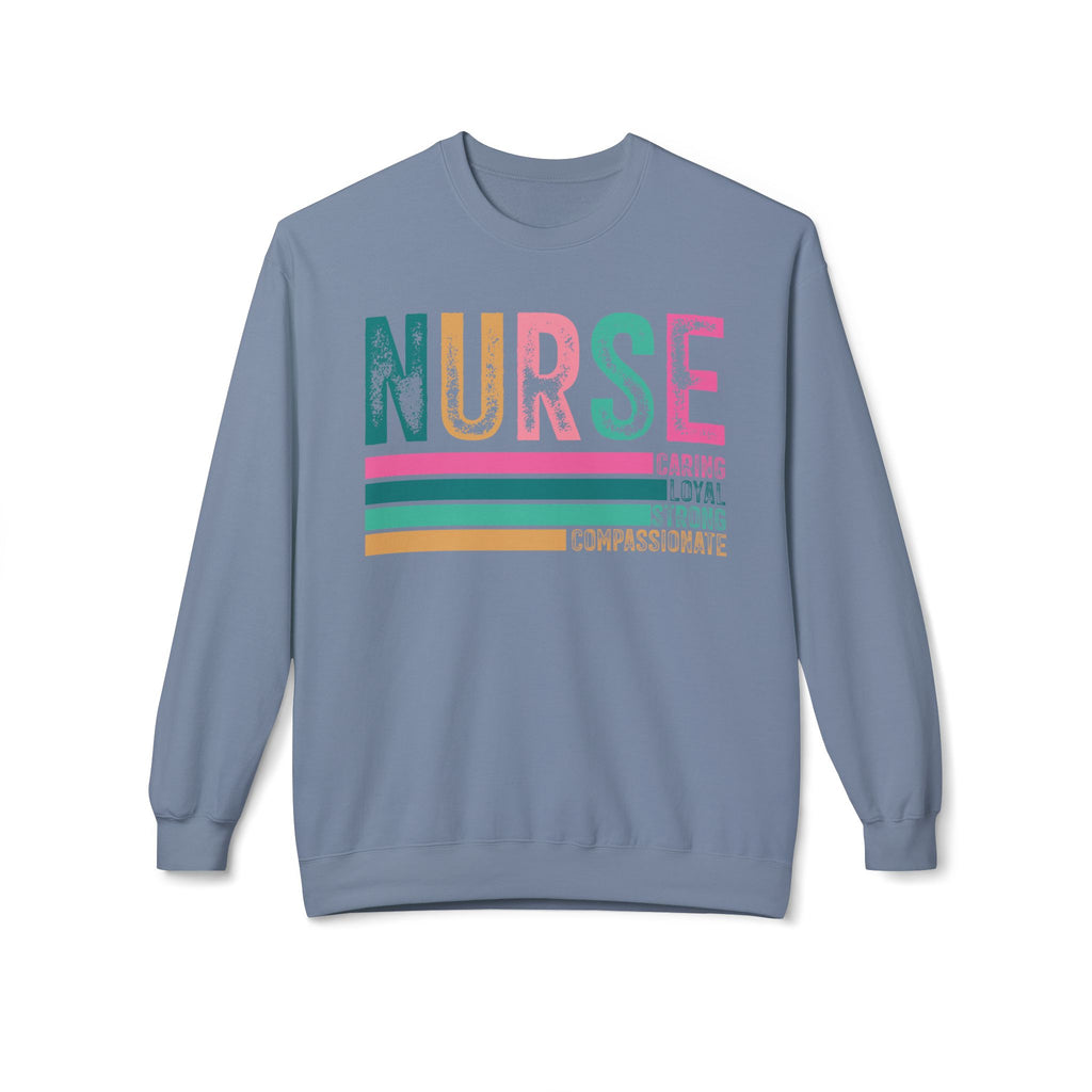 Nurse Midweight Softstyle Fleece Crewneck Sweatshirt
