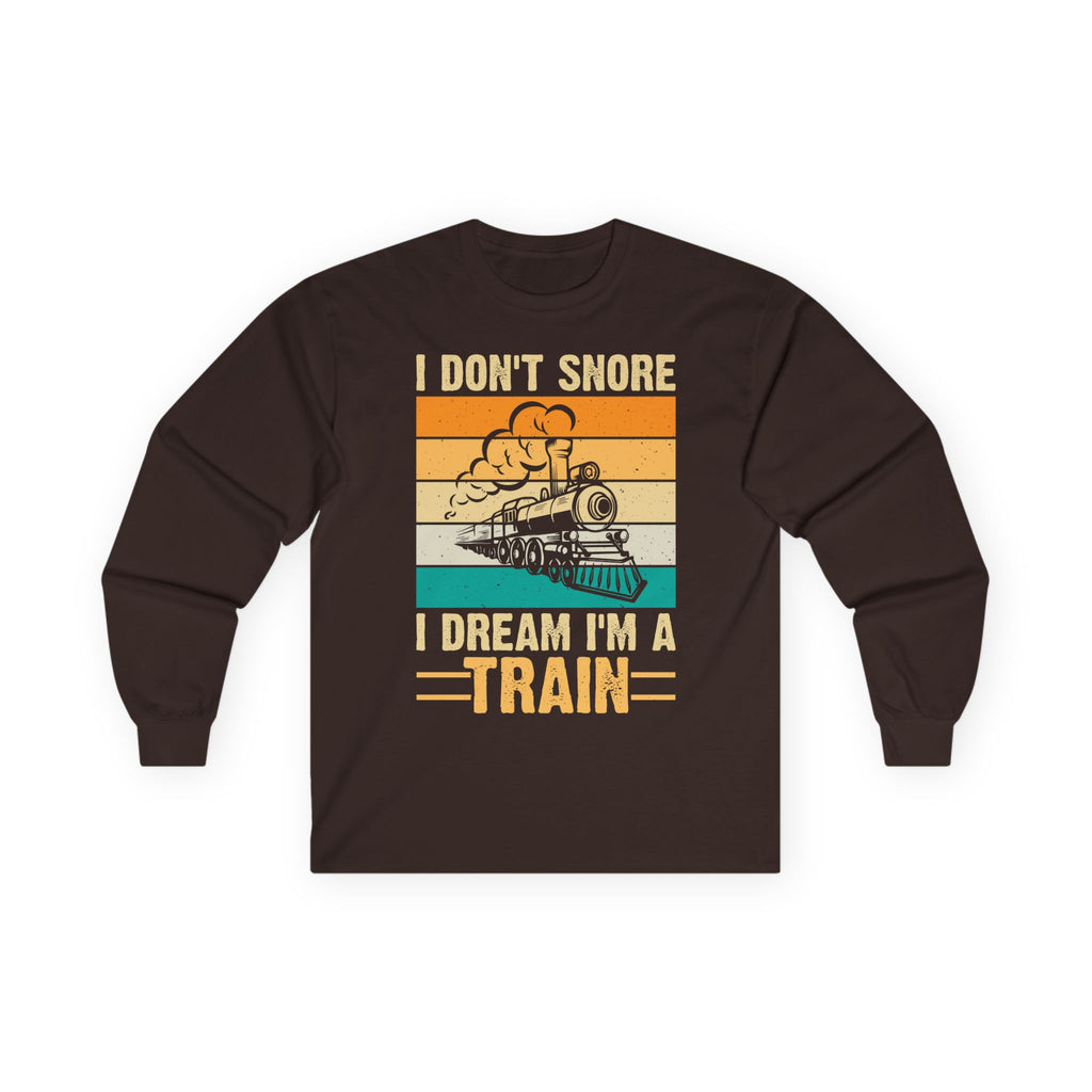 I Don't Snore Cotton Long Sleeve Tee