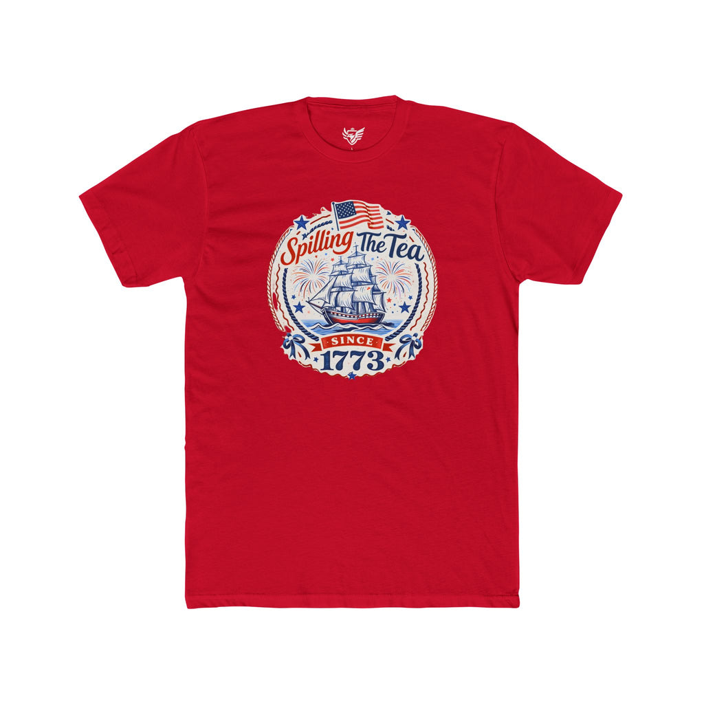 Spilling The Tea Cotton Crew Tee