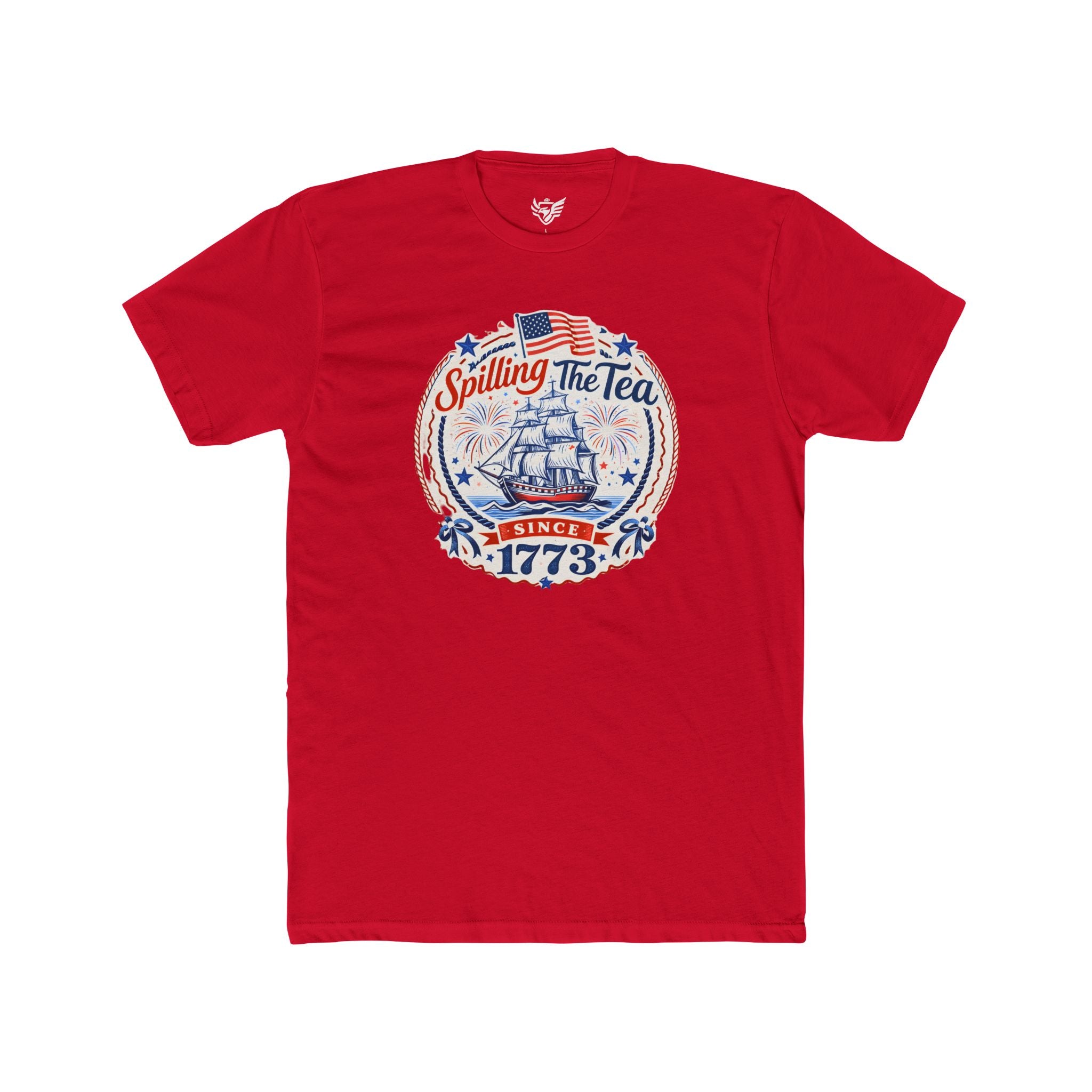 Spilling The Tea Cotton Crew Tee