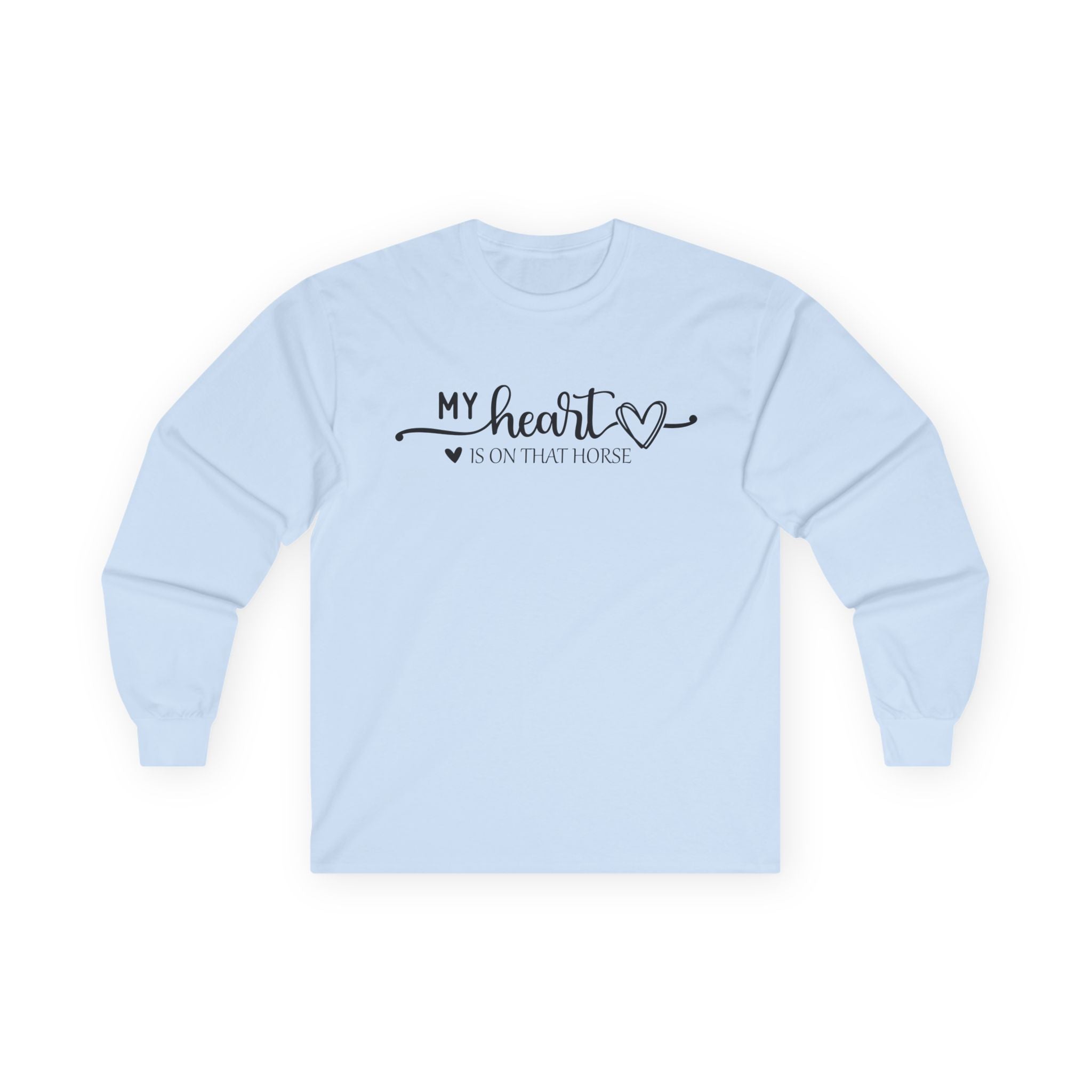 Heart on Horse Cotton Long Sleeve Tee
