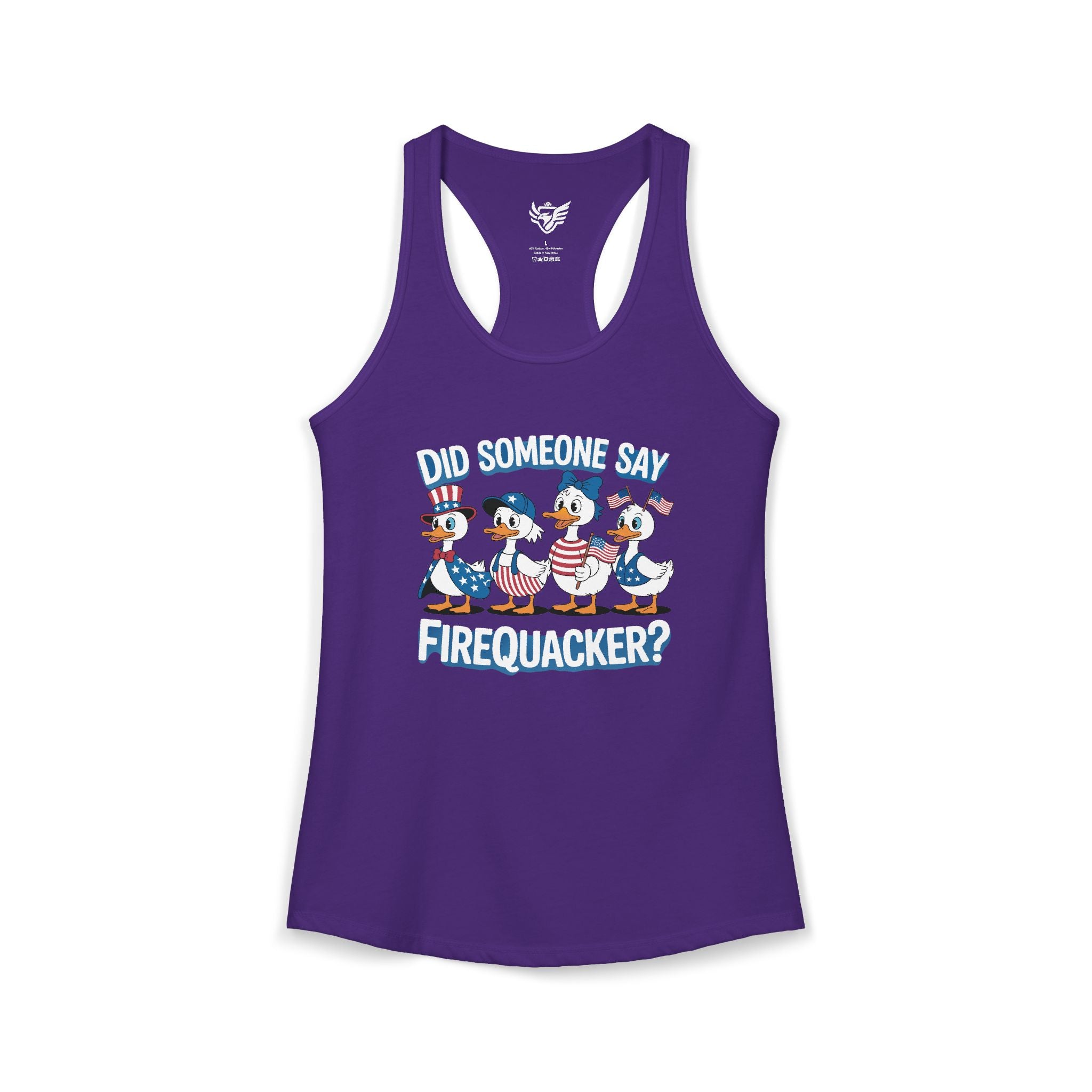 Firequackers Ideal Racerback Tank