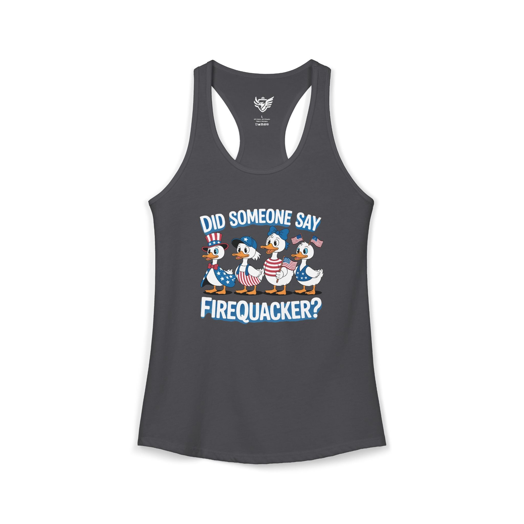 Firequackers Ideal Racerback Tank