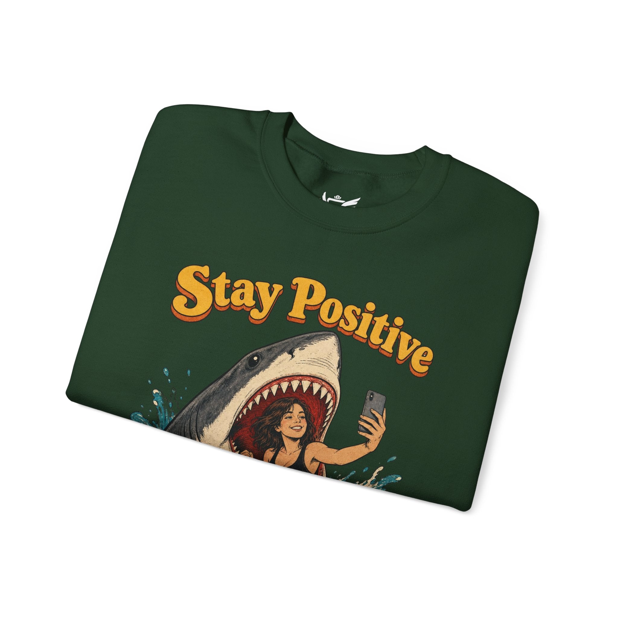 Stay Positive Heavy Blend™ Crewneck Sweatshirt