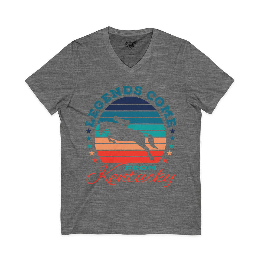 Unisex Legends 5 Star Jersey Short Sleeve V-Neck Tee