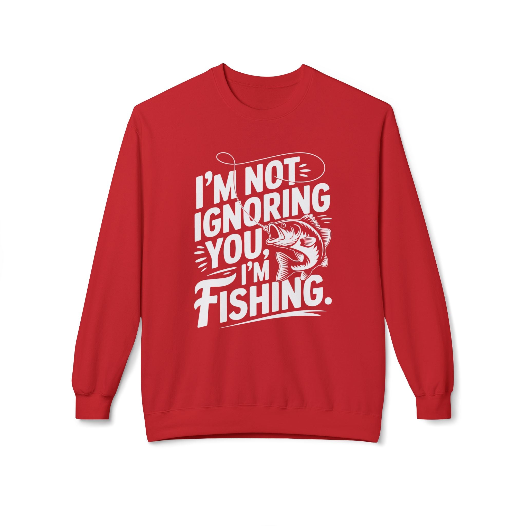 I'm Not Ignoring You Midweight Softstyle Fleece Crewneck Sweatshirt