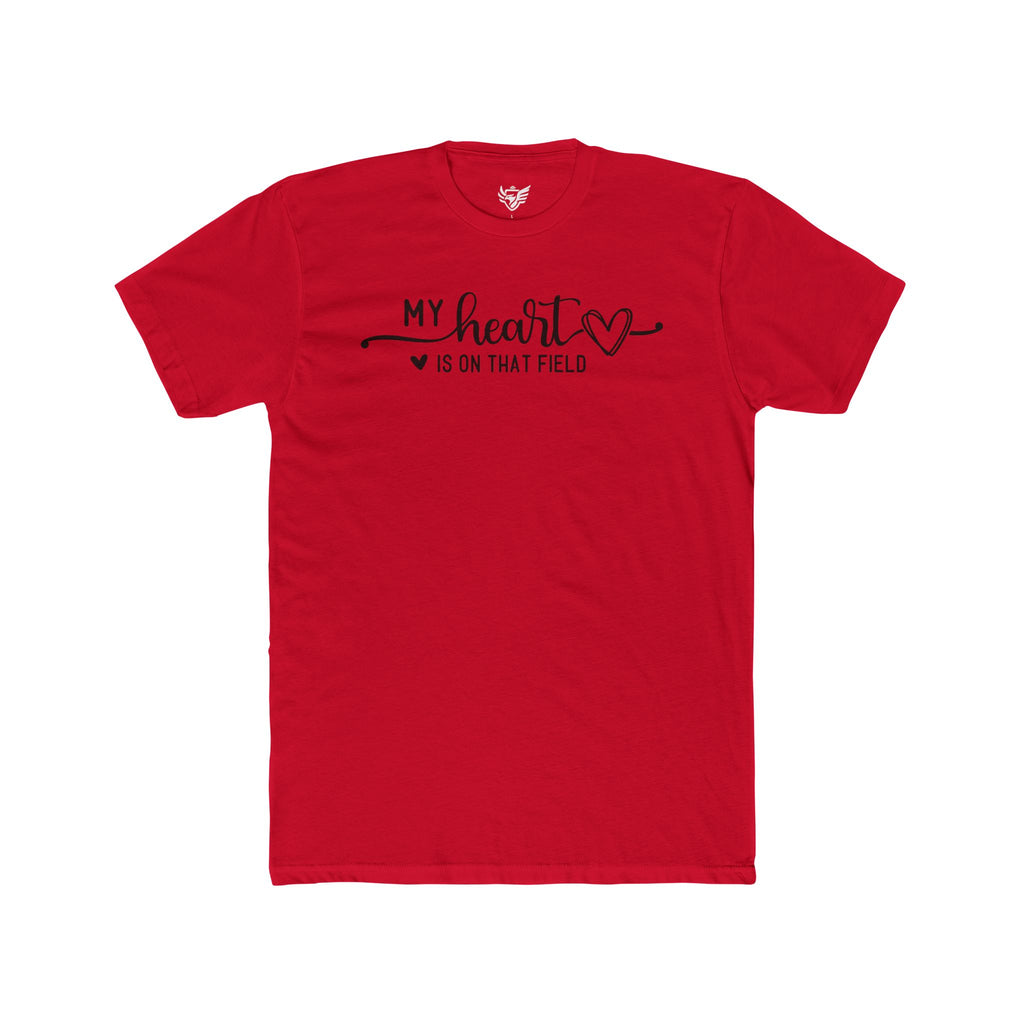 My Heart is on that Field Cotton Crew Tee