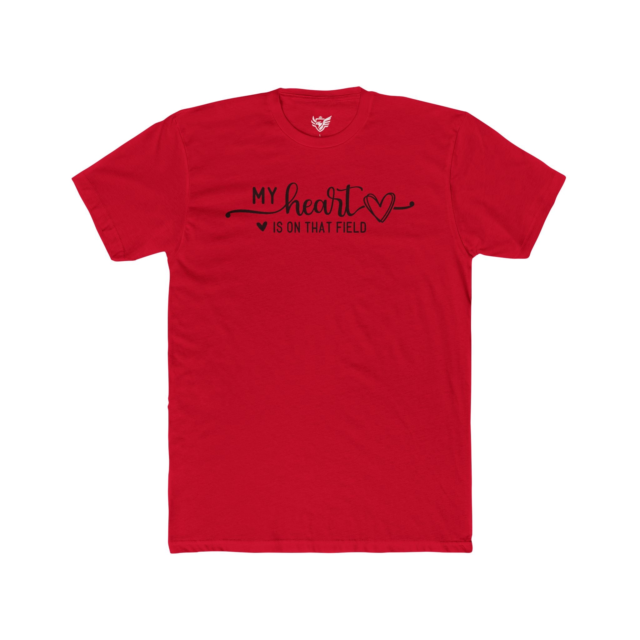 My Heart is on that Field Cotton Crew Tee