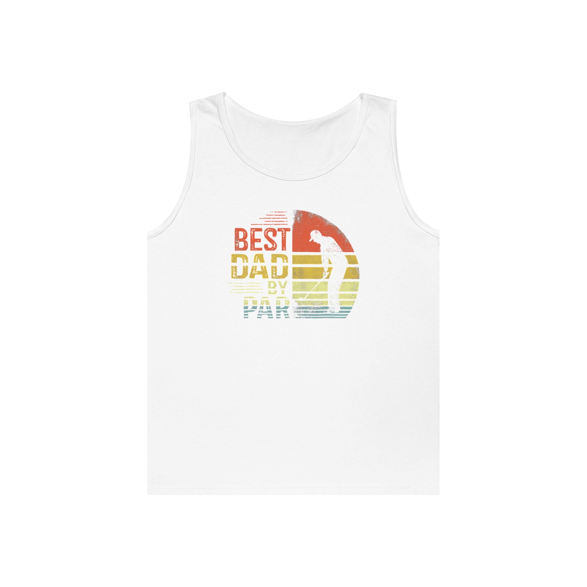 Best Dad By Par Heavy Cotton Tank Top