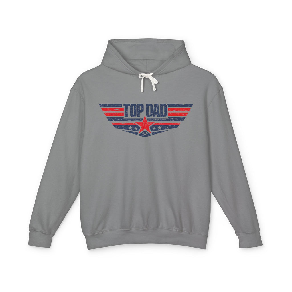 Top Dad Lightweight Hooded Sweatshirt