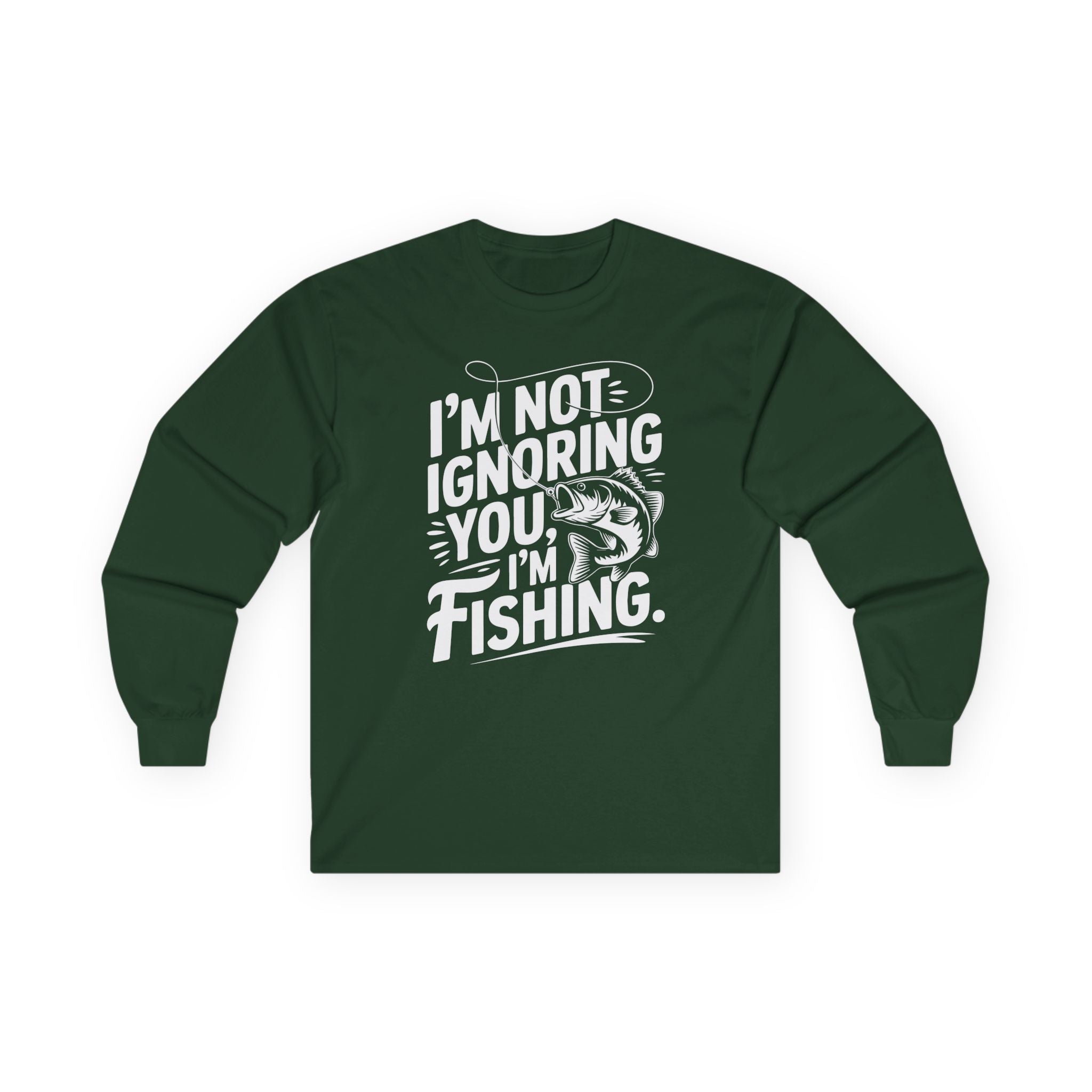 I'm Not Ignoring You Cotton Long Sleeve Tee