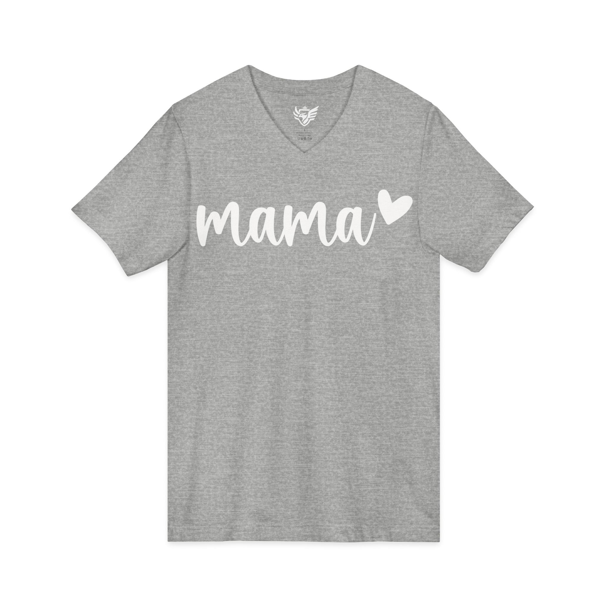 Mama Jersey Short Sleeve V-Neck Tee