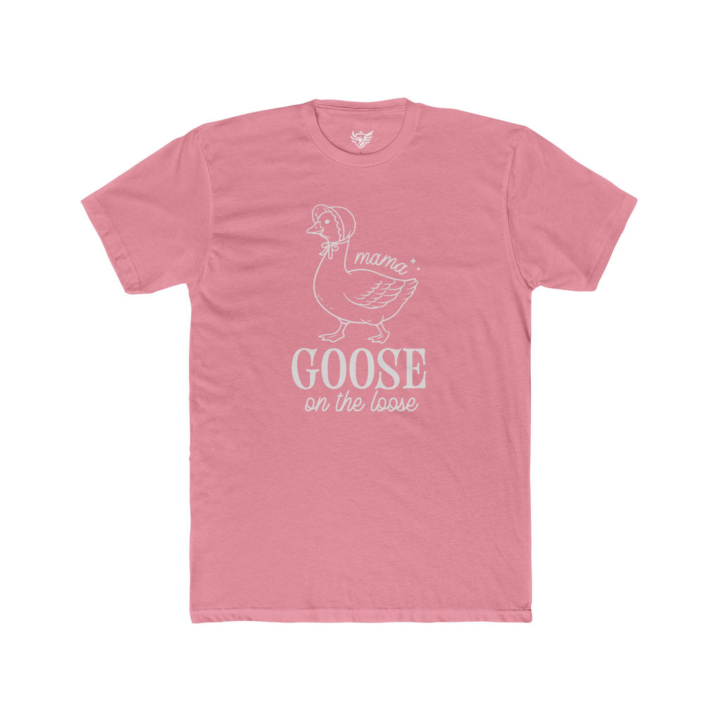Mama Goose On The Loose Cotton Crew Tee