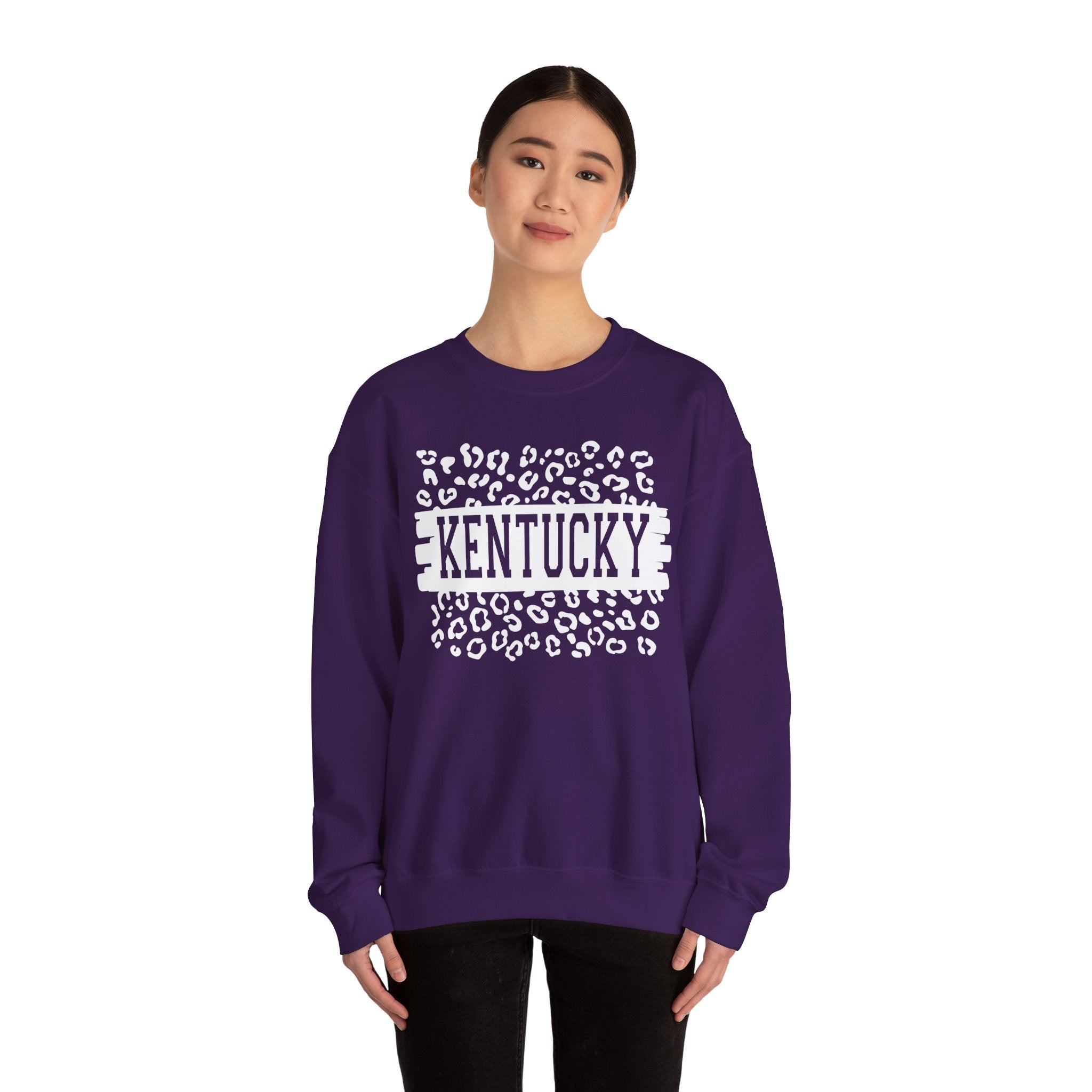 KY Leopard Heavy Blend™ Crewneck Sweatshirt