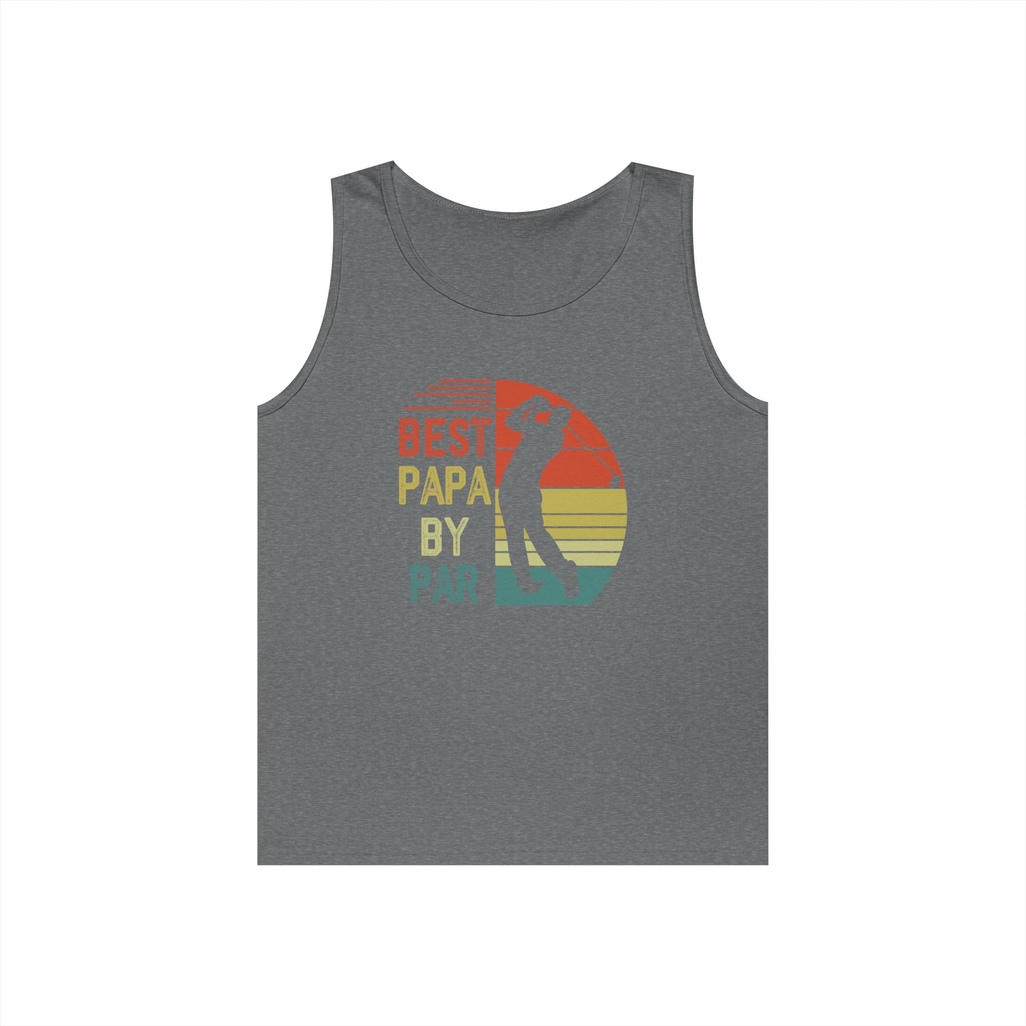 Best Papa By Par Heavy Cotton Tank Top
