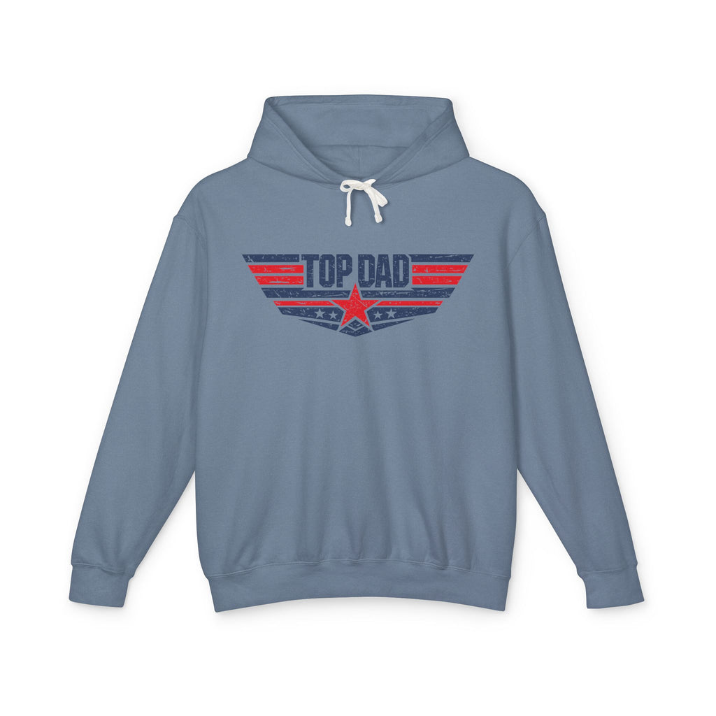 Top Dad Lightweight Hooded Sweatshirt